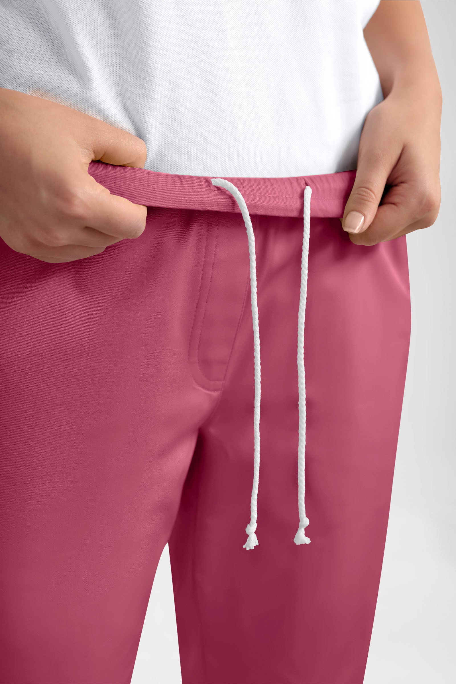 GREEN Stretch broek dames - joggingbroek style oud rose