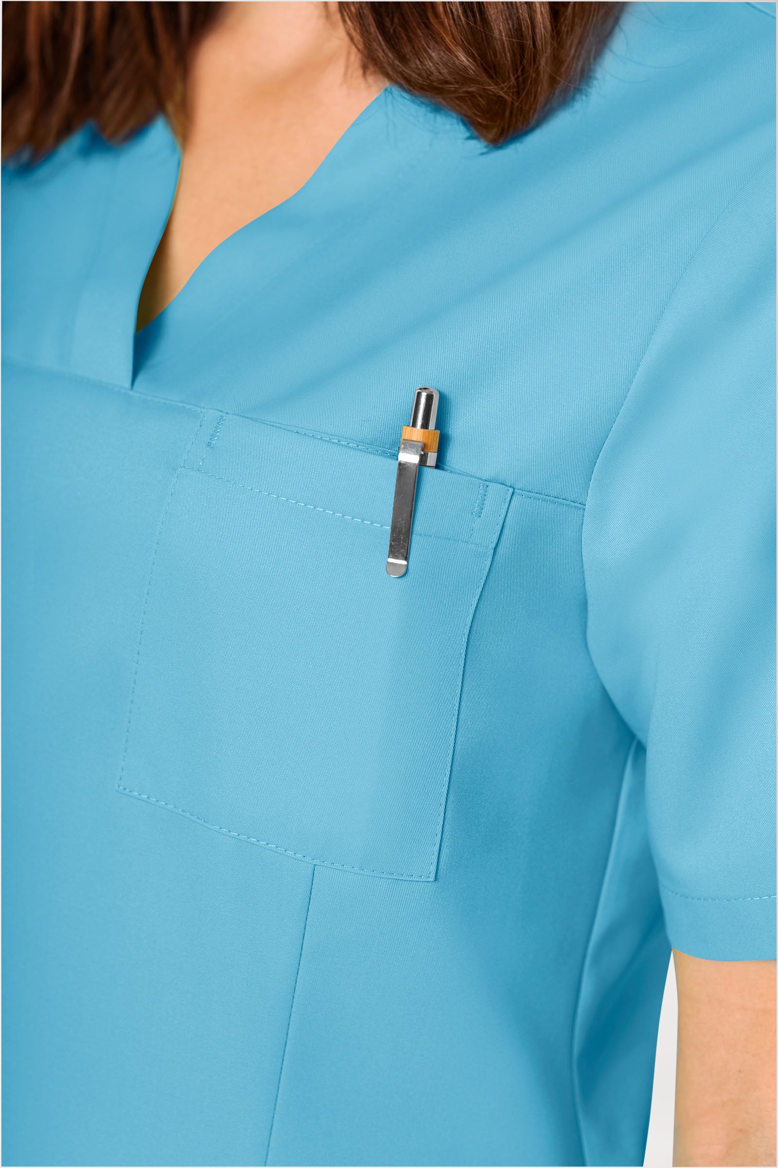 GREEN oversteektuniek dames - V-hals dark turquoise