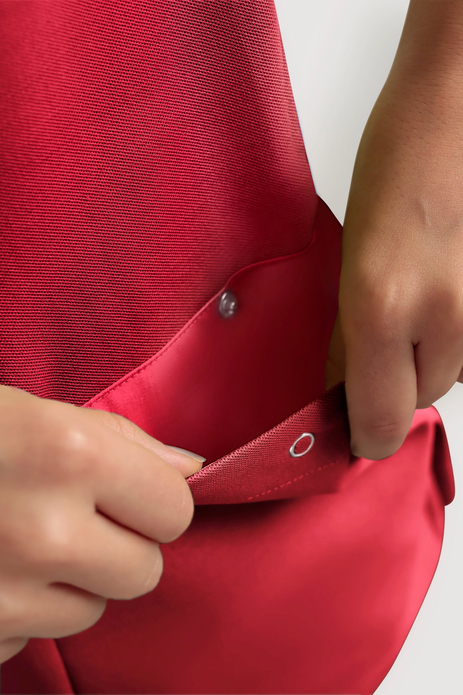 COMFY FLEX stretch oversteektuniek dames - hartvormige hals rood