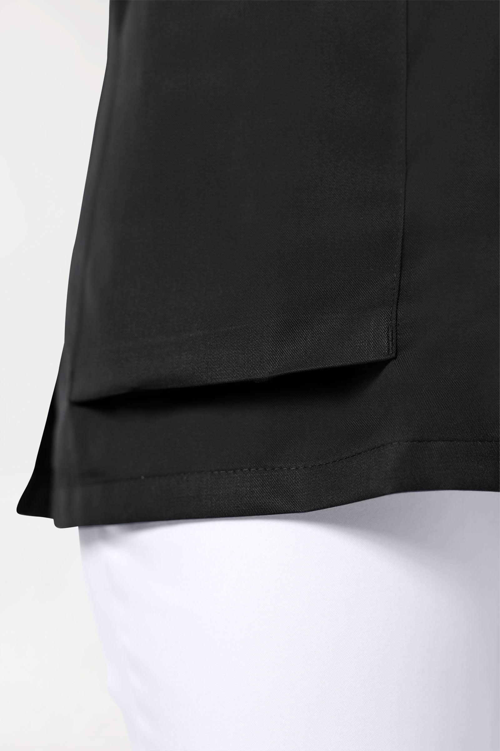 CORE tuniek dames - doorknoopsluiting zwart