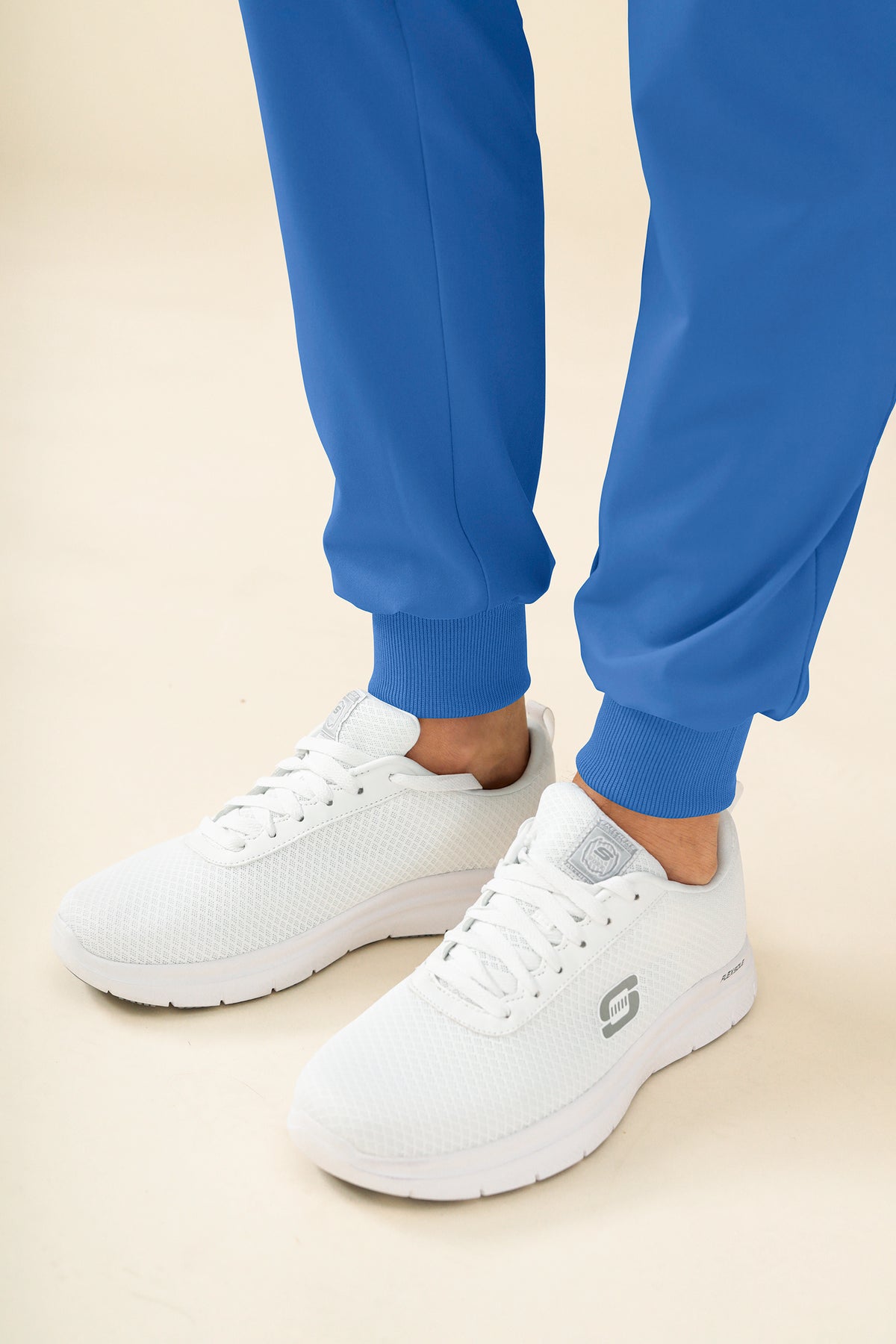 KAERE broek heren - zoom met elastische boord korte maat met beenzak blauw
