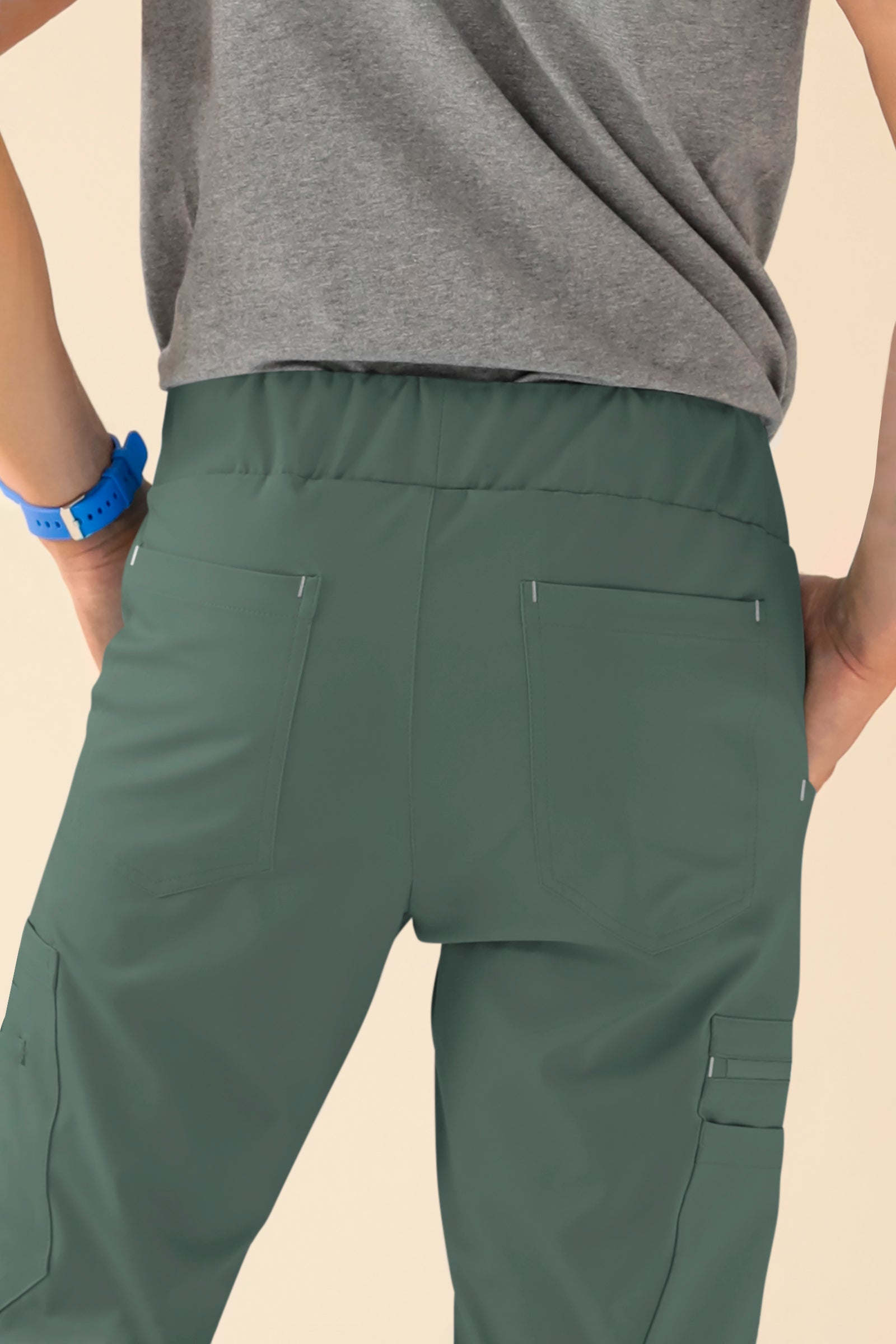 KAERE broek heren - met beenzak donkergroen