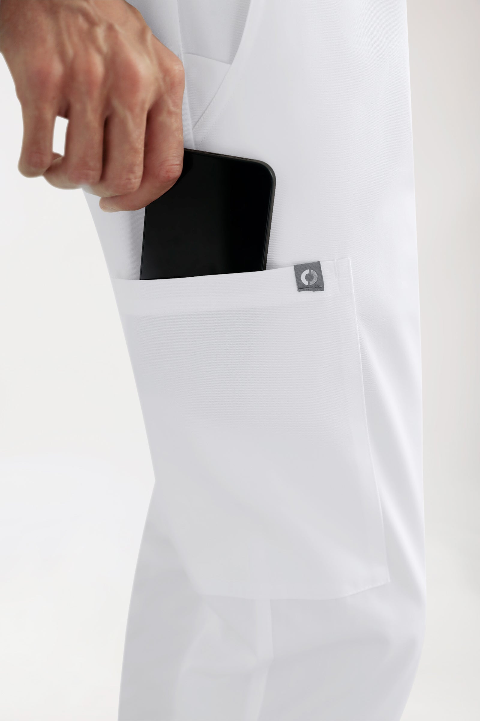 CORE cargo broek heren- joggingbroek style wit