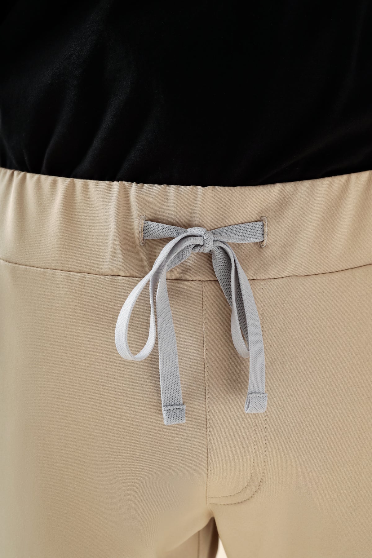 KAERE broek heren - zoom met elastische boord en beenzak zand