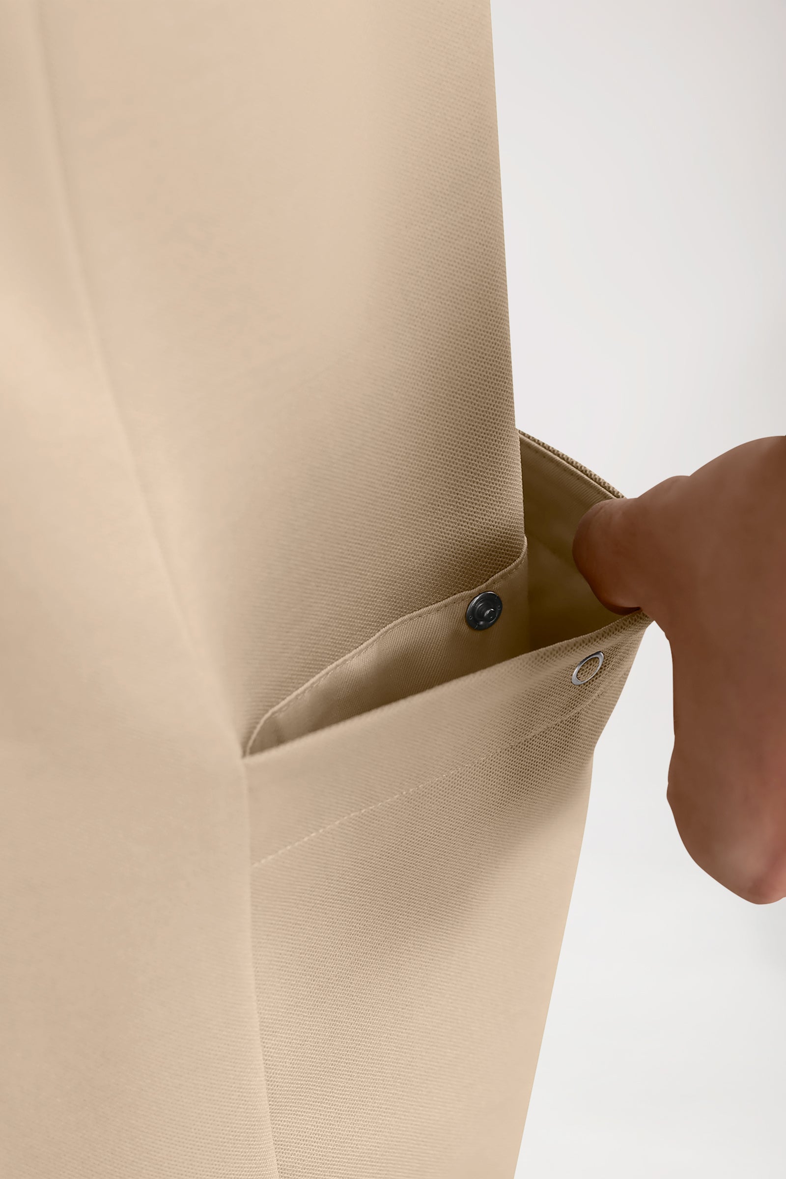 COMFY FLEX Stretch oversteektuniek heren - polokraag zand