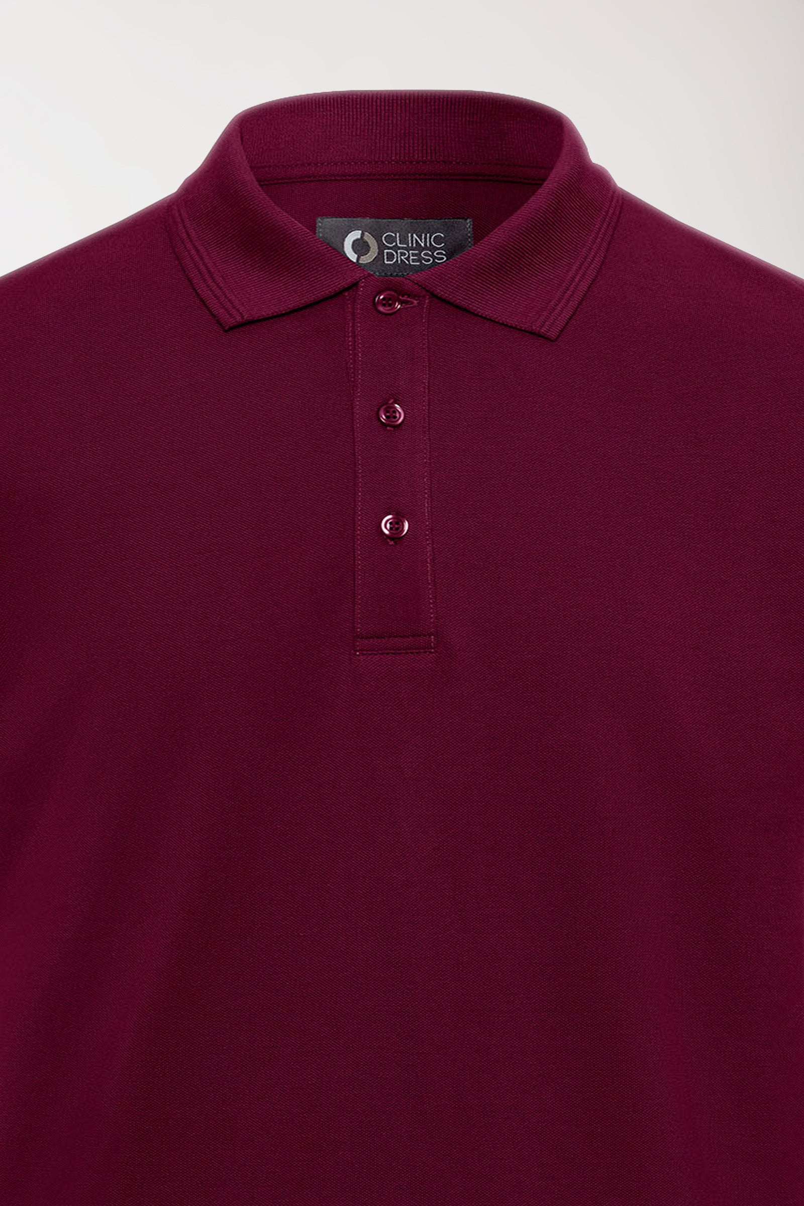 COMFY FLEX stretch shirt heren - polokraag bordeaux