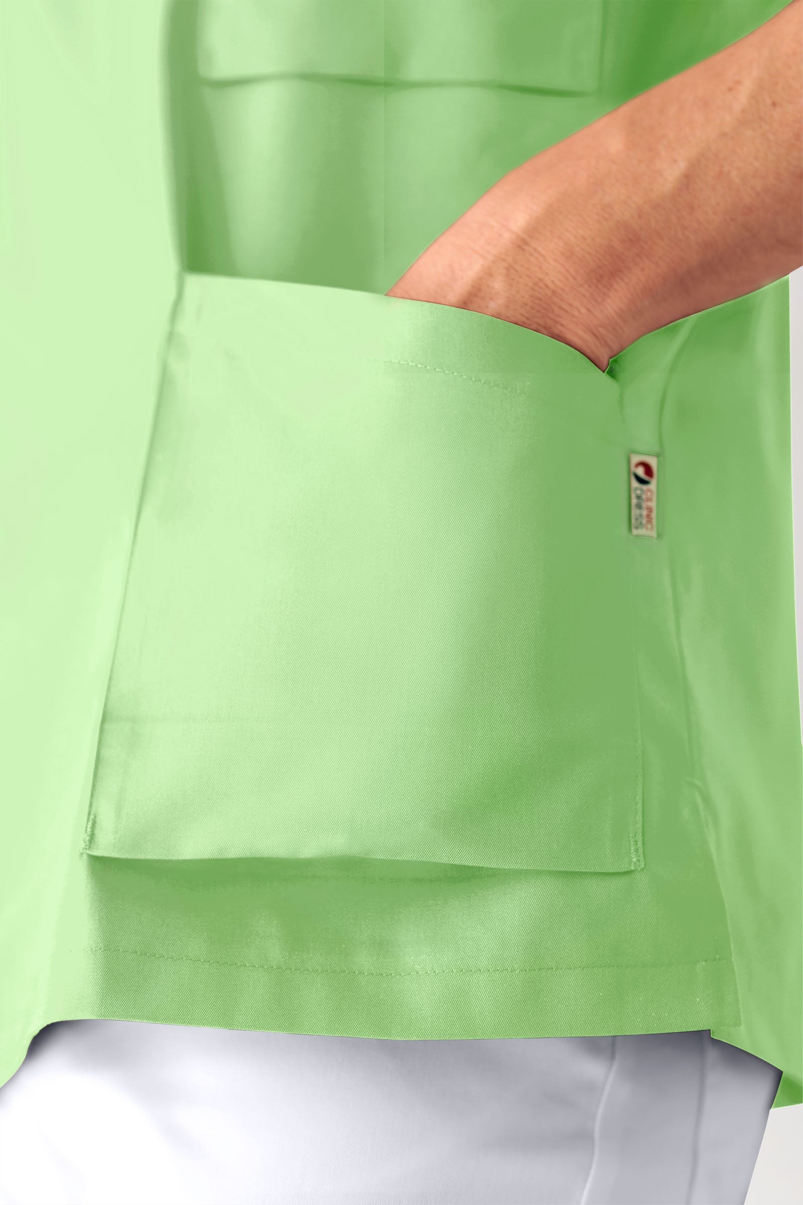 CORE tuniek heren - doorknoopsluiting appelgroen