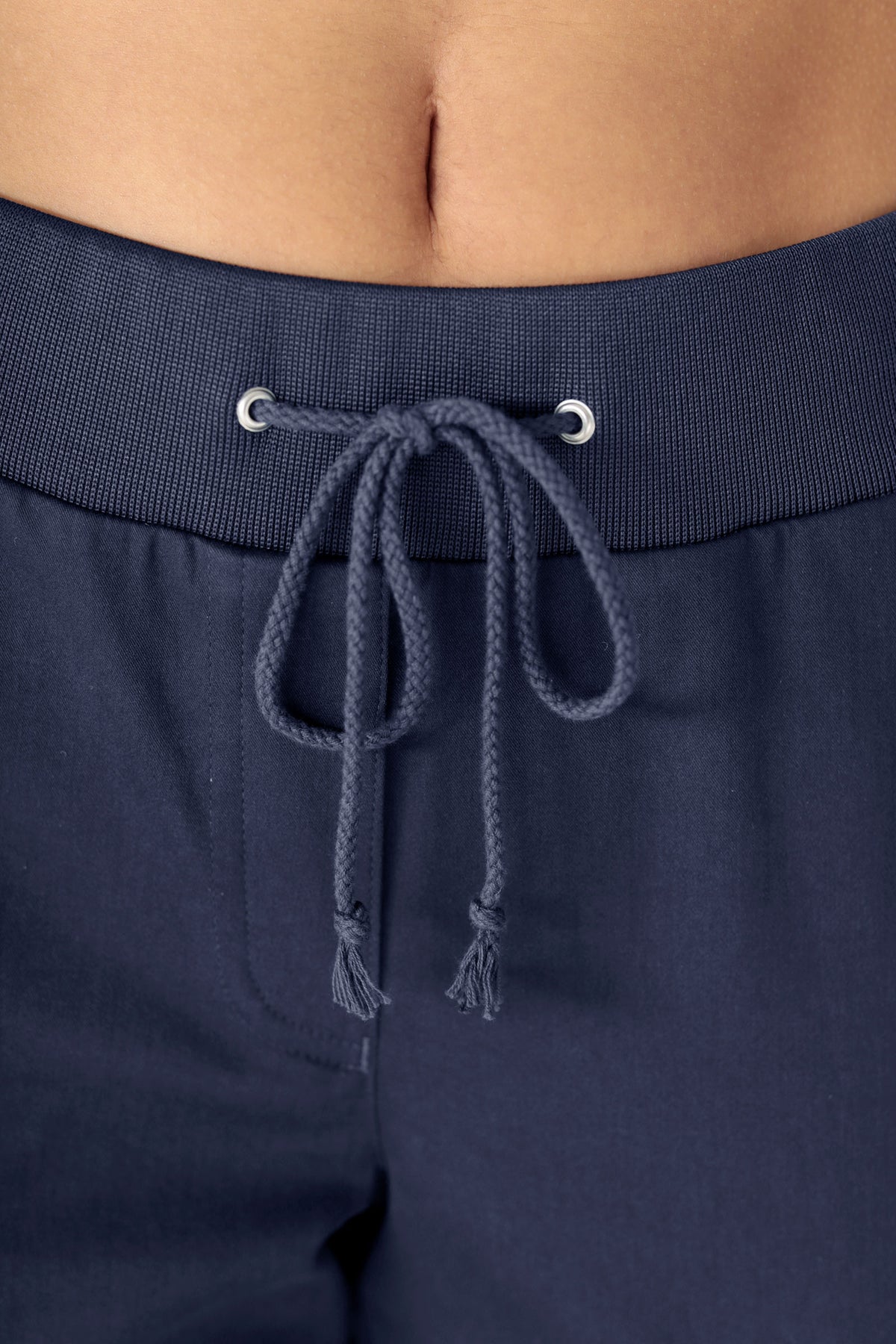 Stretch broek dames - jogpants navy