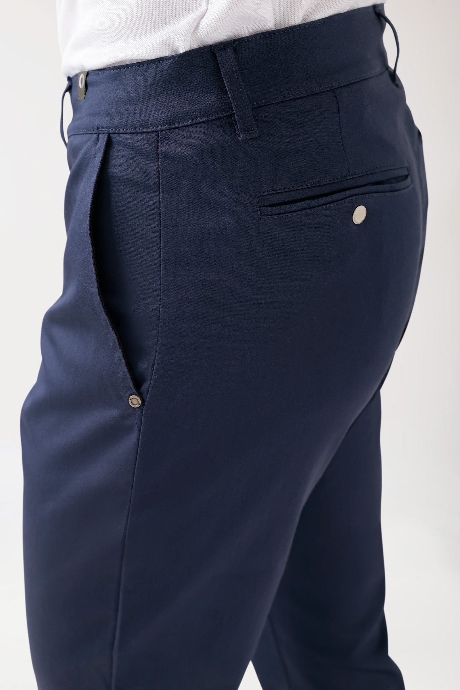 COMFY FLEX broek heren - chino stijl navy