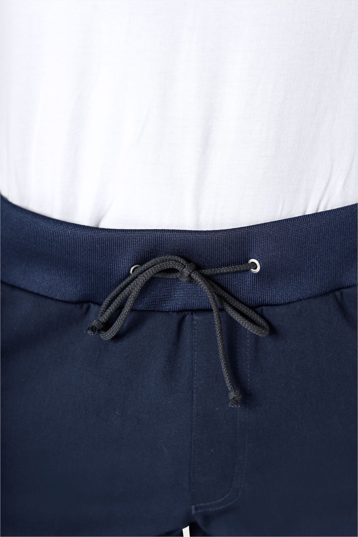 Stretch broek heren - jogpants navy