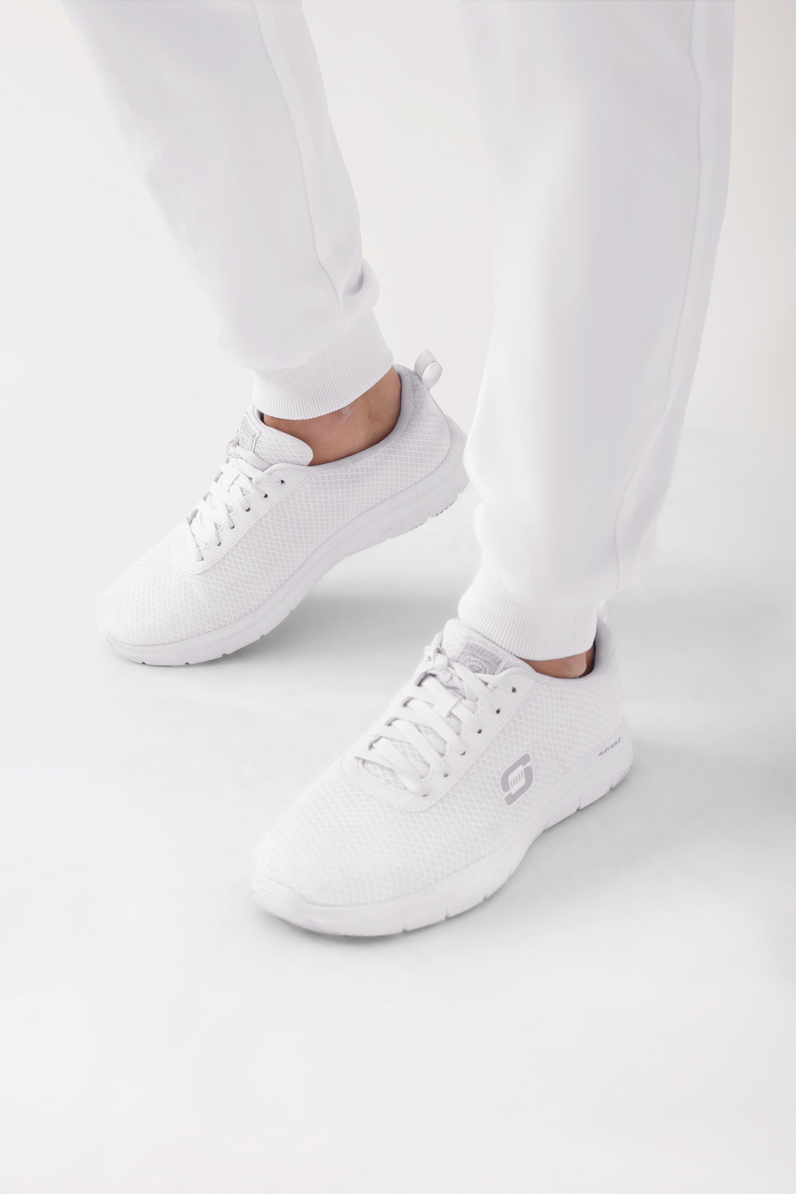 COMFY FLEX broek heren - jogpants wit