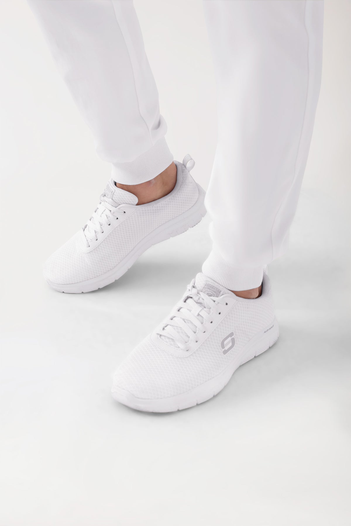 COMFY FLEX broek heren - jogpants wit