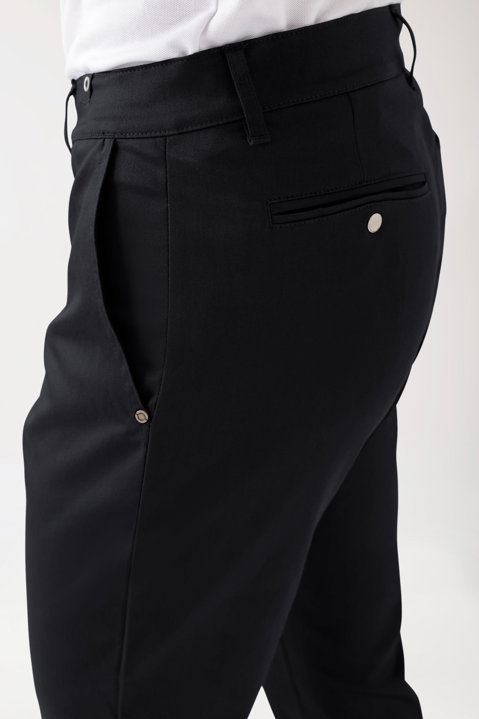 COMFY FLEX broek heren - chino stijl zwart