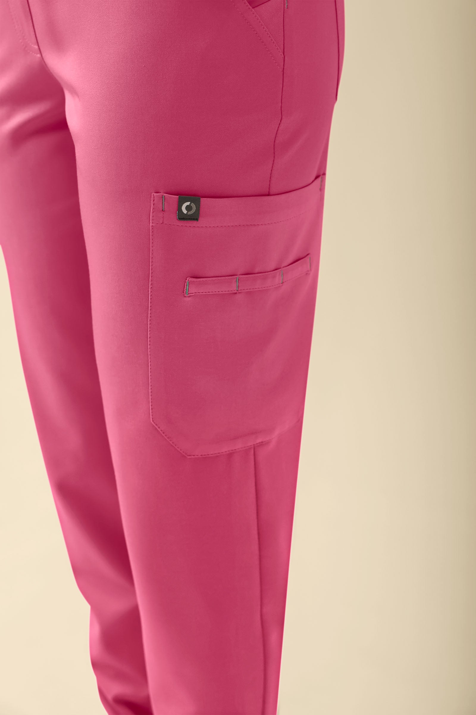KAERE broek dames - zoom met elastische boord en beenzak oud rose