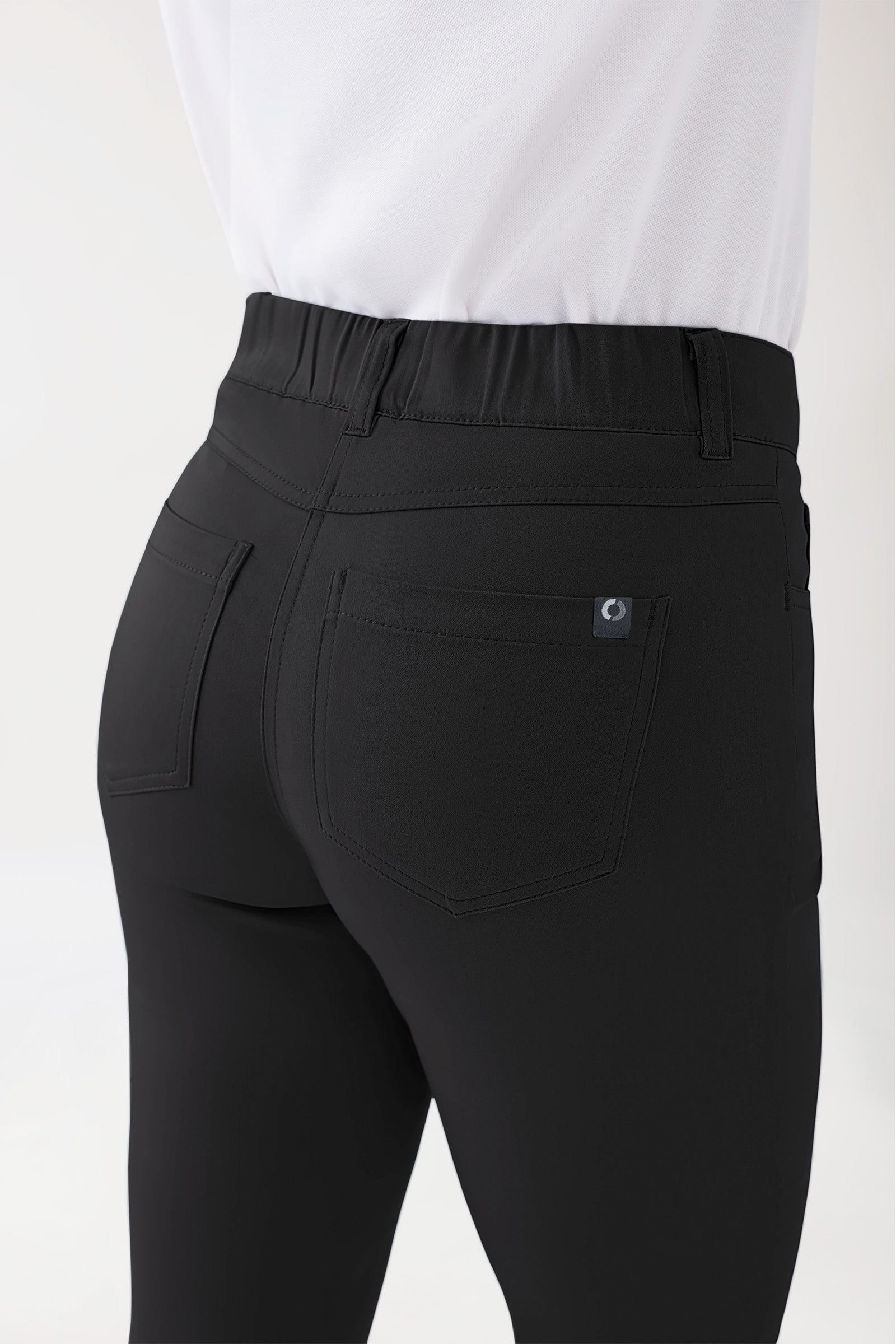 COMFY FLEX 5-pocket broek dames - rechte pijp zwart