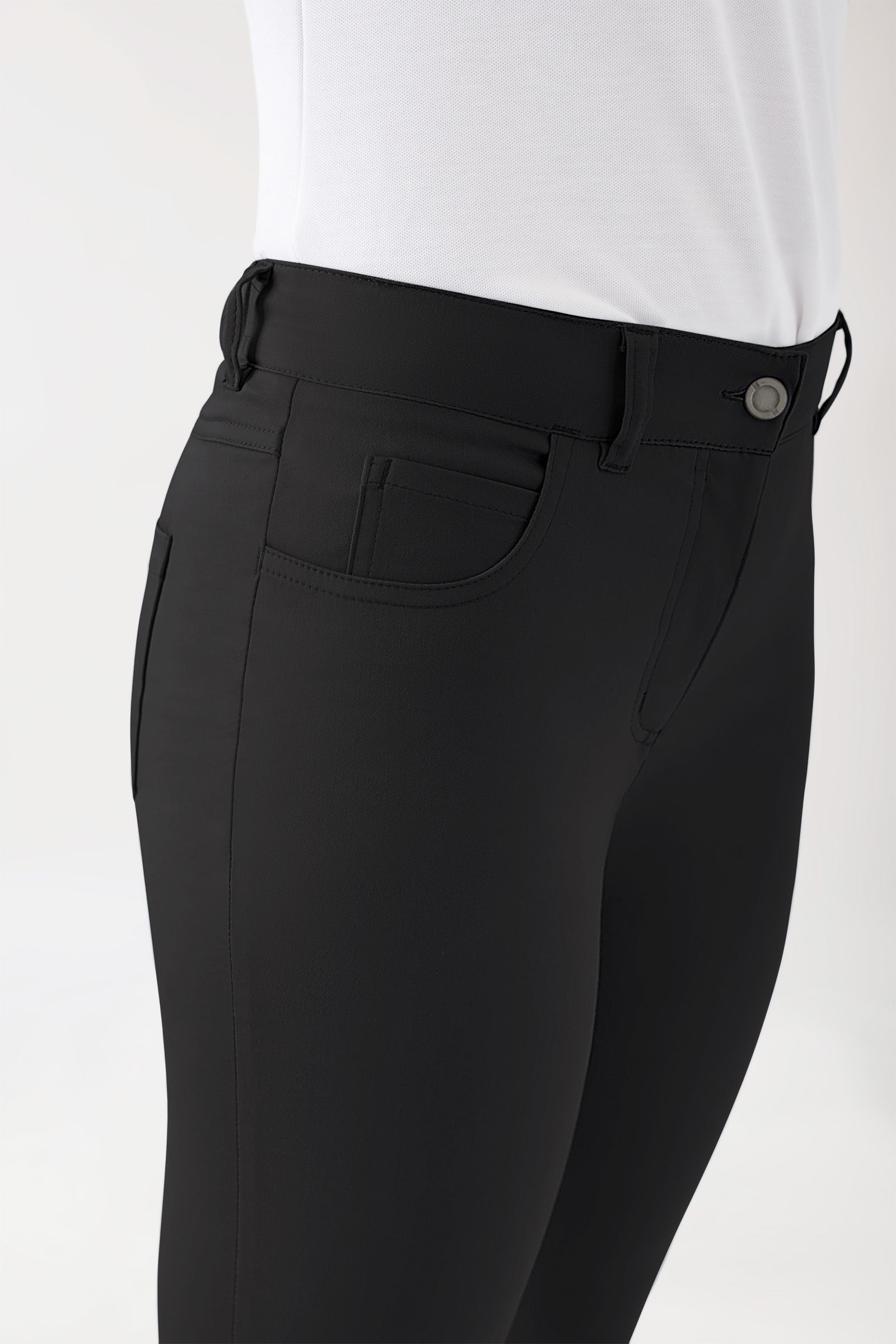 COMFY FLEX 5-pocket broek dames - slanke pijp zwart