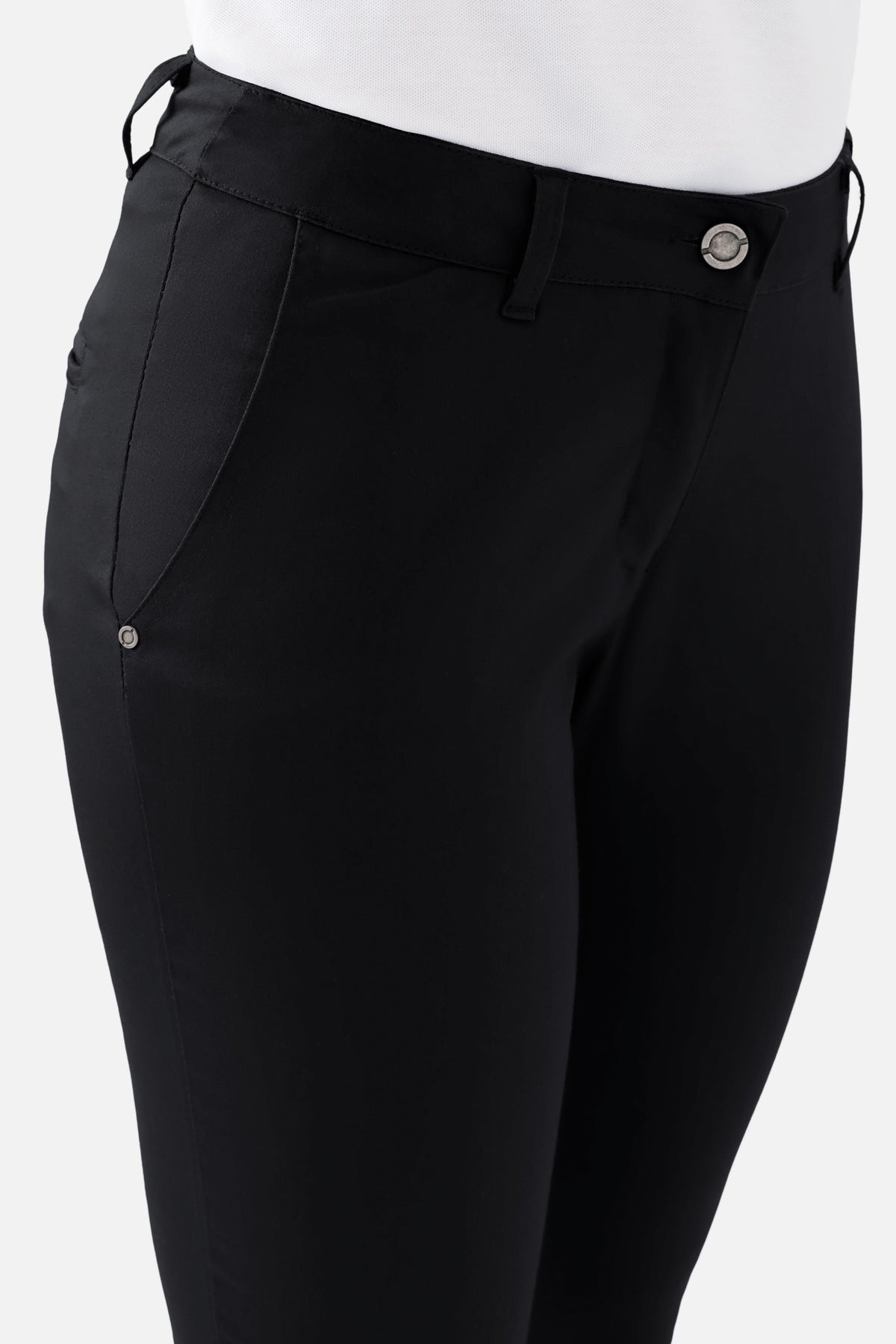 COMFY FLEX broek dames - chino stijl zwart