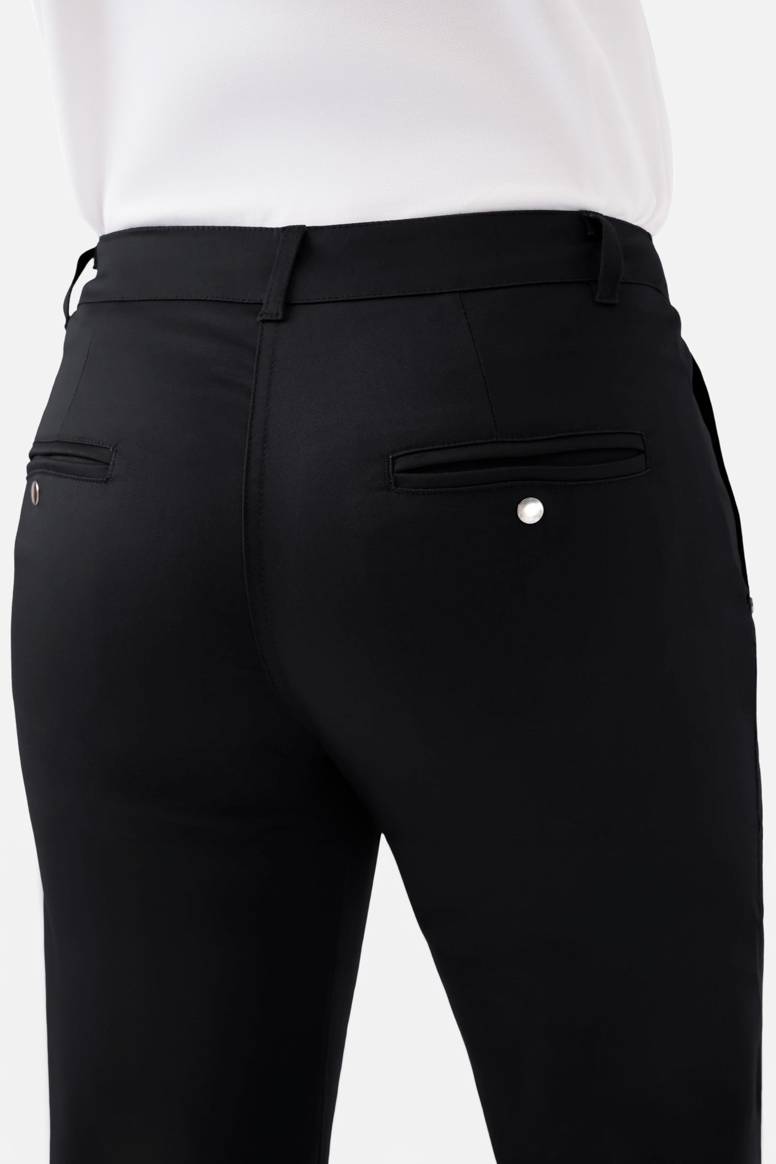 COMFY FLEX broek dames - chino stijl zwart