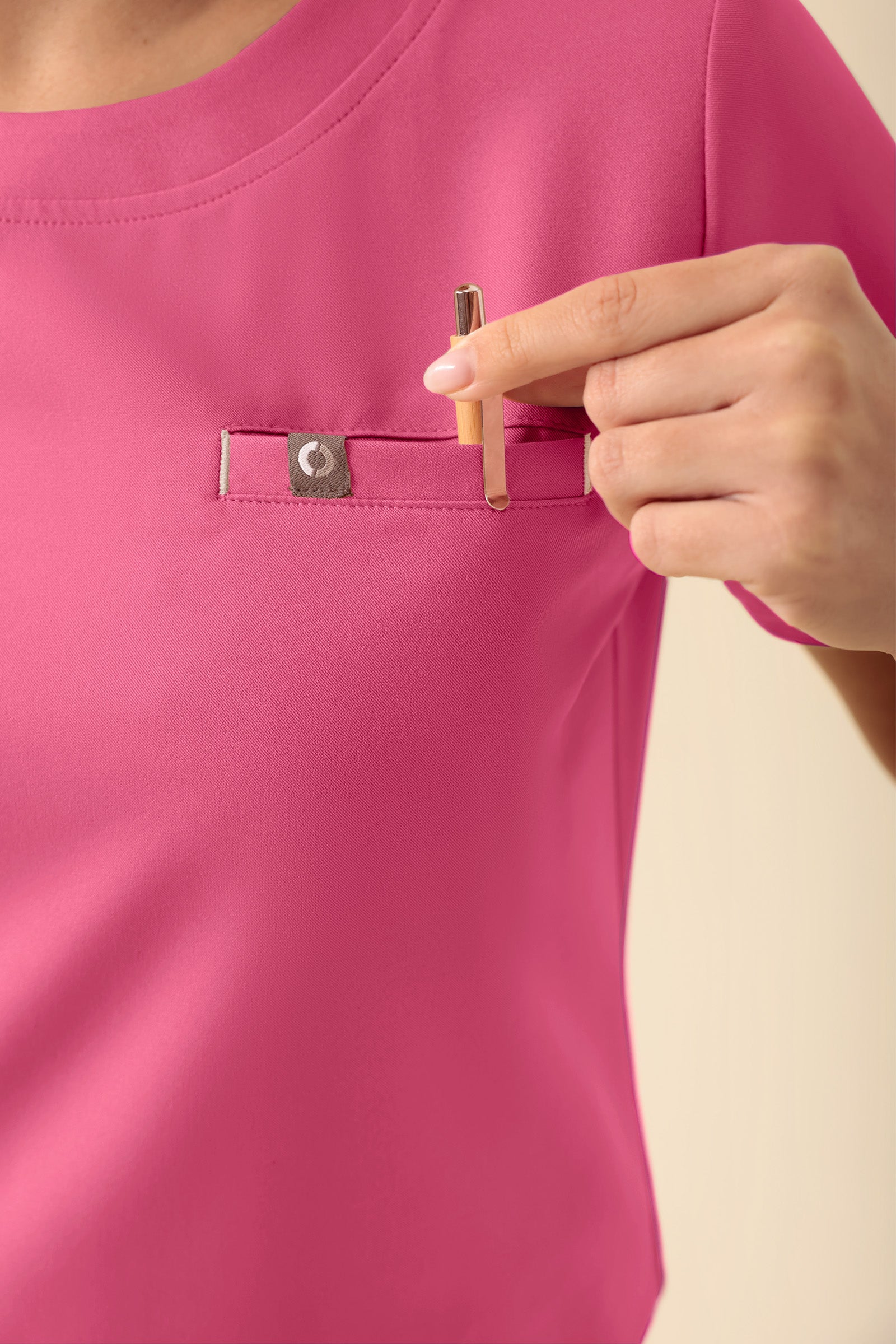 KAERE shirt dames - ronde hals oud rose