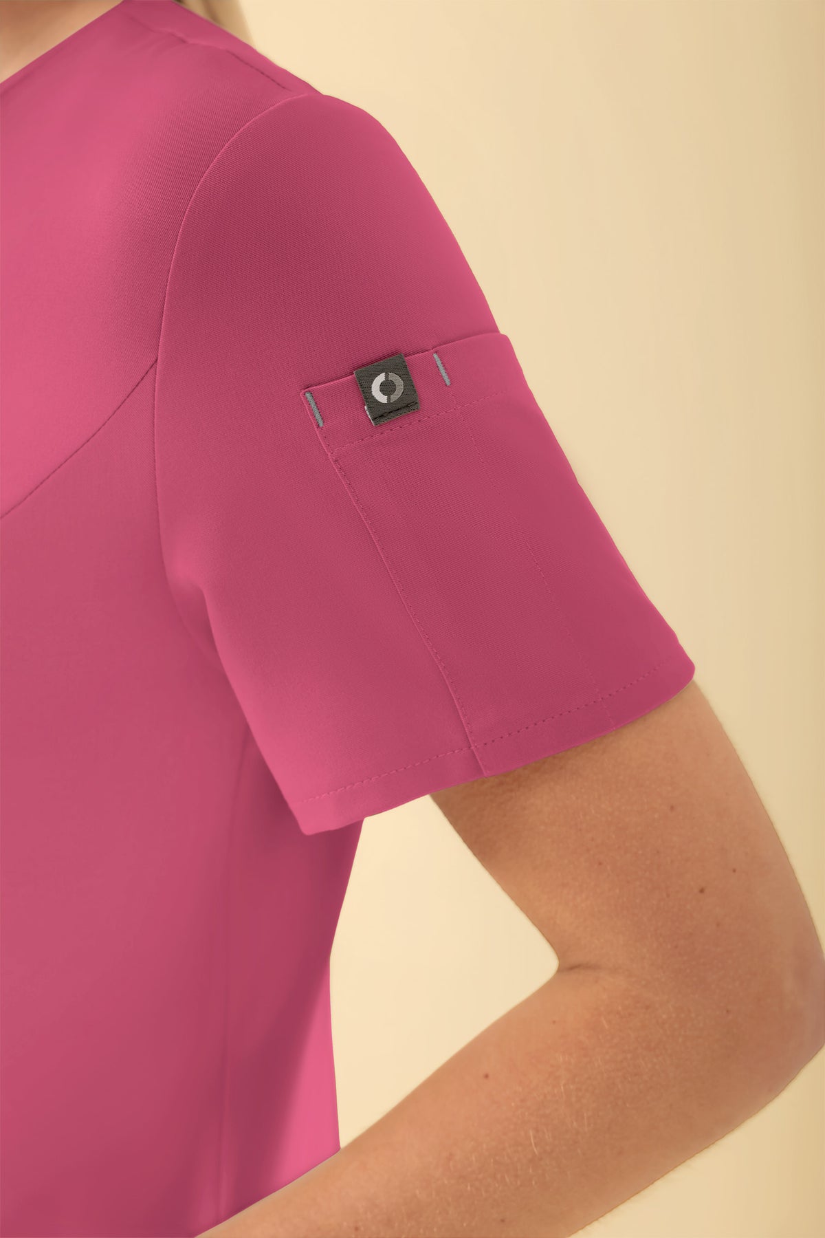 KAERE tuniek dames - drukknoopsluiting oud rose