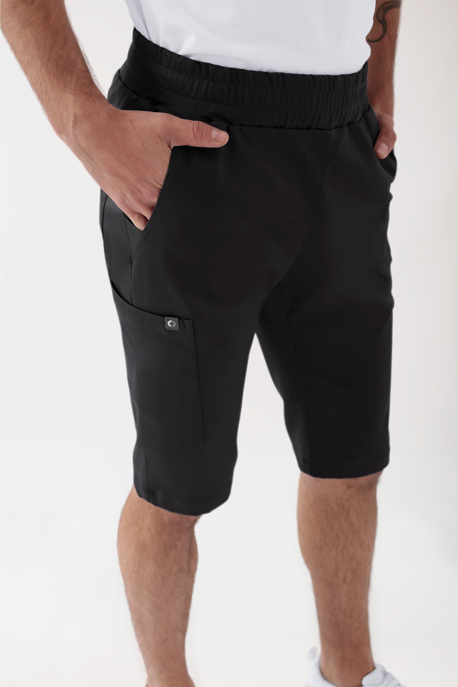 COMFY FLEX Stretch broek Unisex - bermuda zwart