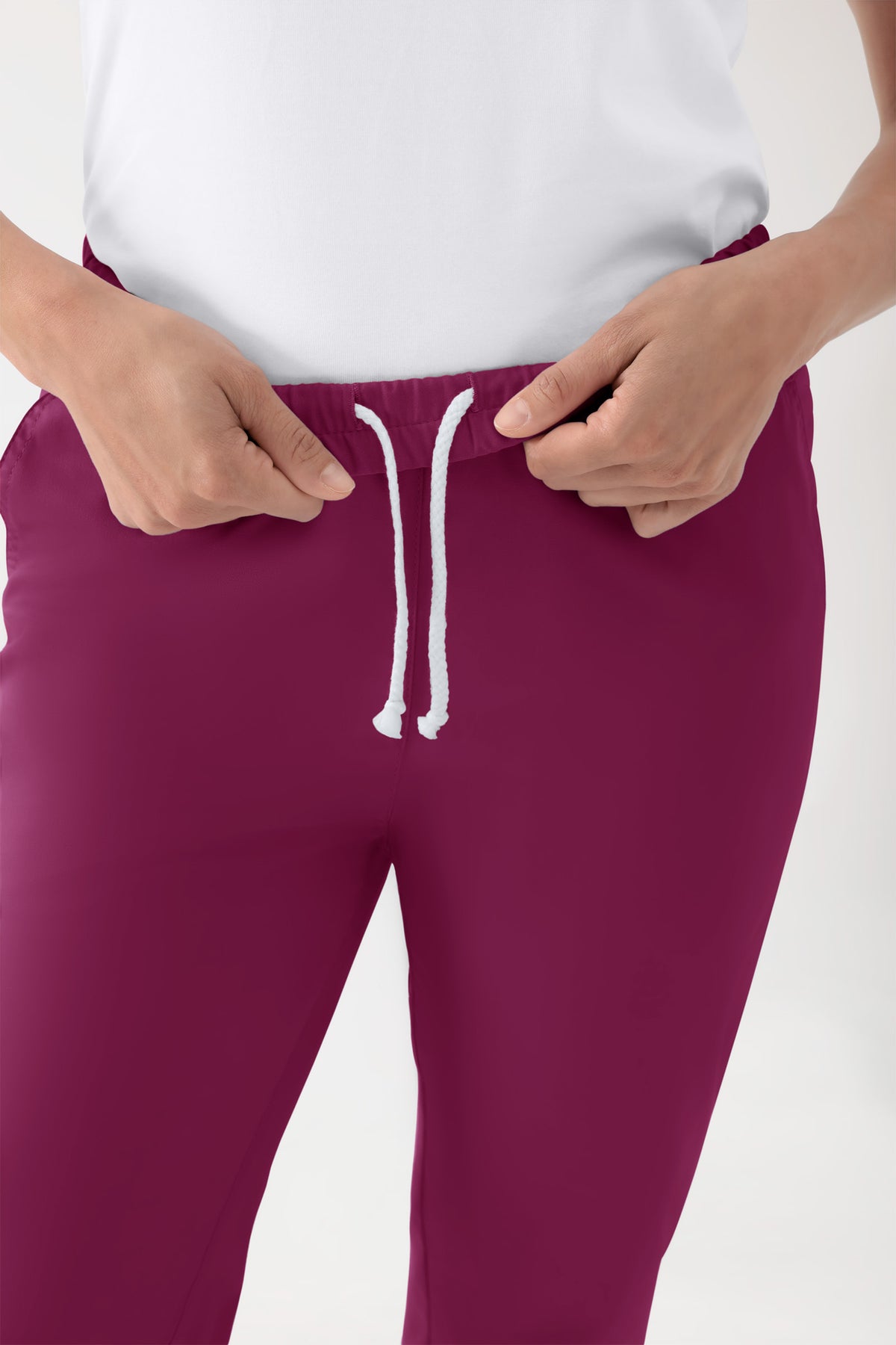 CORE broek uniseks - hoge boord berry