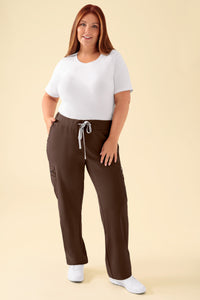 KAERE broek dames - rechte zoom coffee