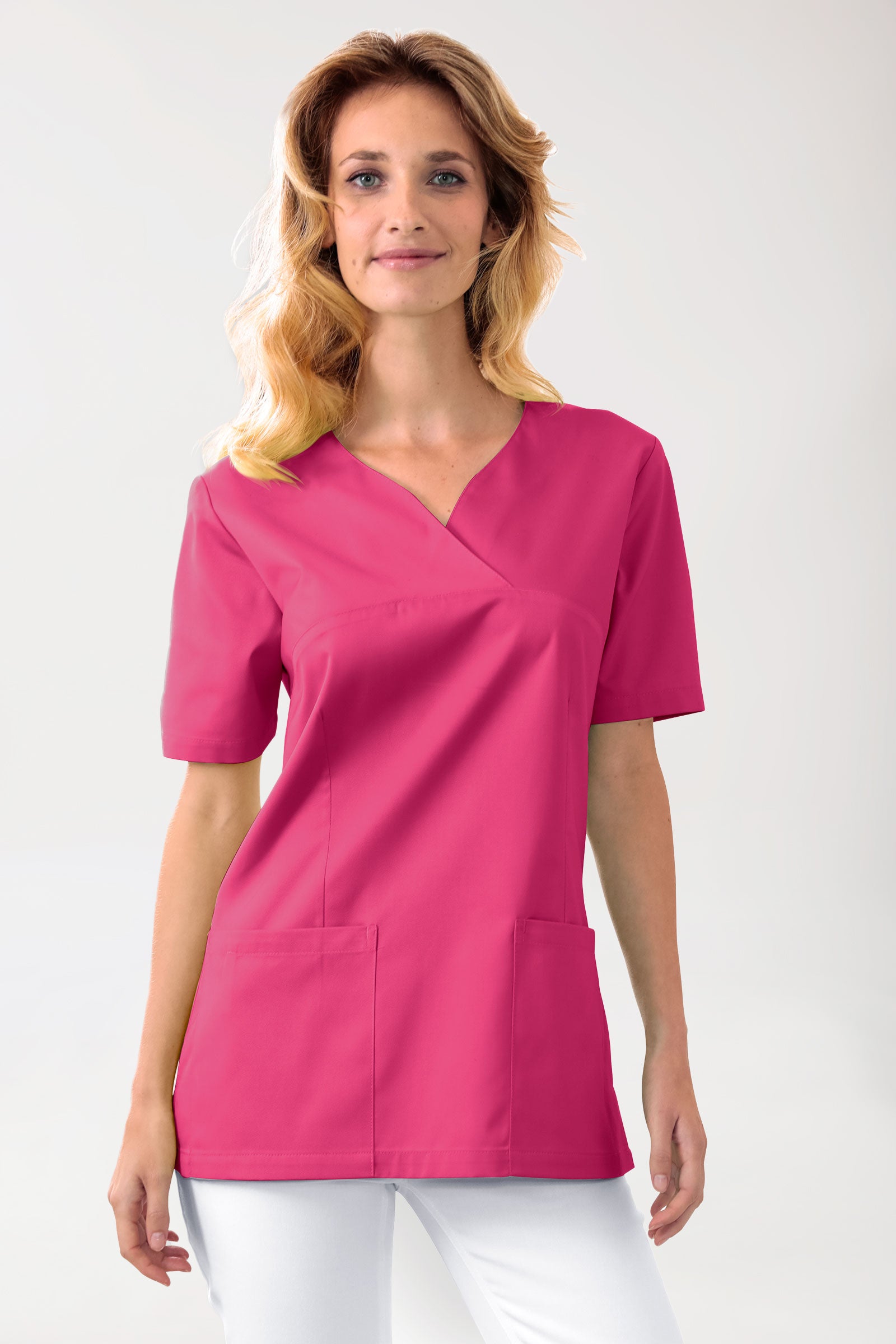 CORE oversteektuniek dames - hartvormige hals pink