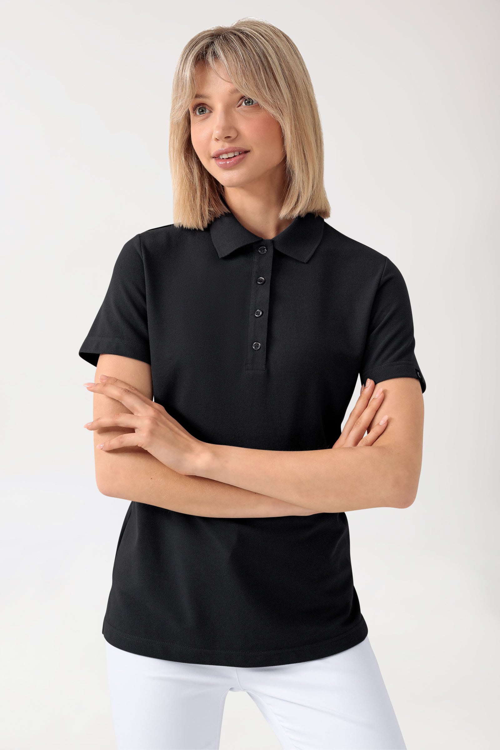 CORE shirt dames polokraag zwart