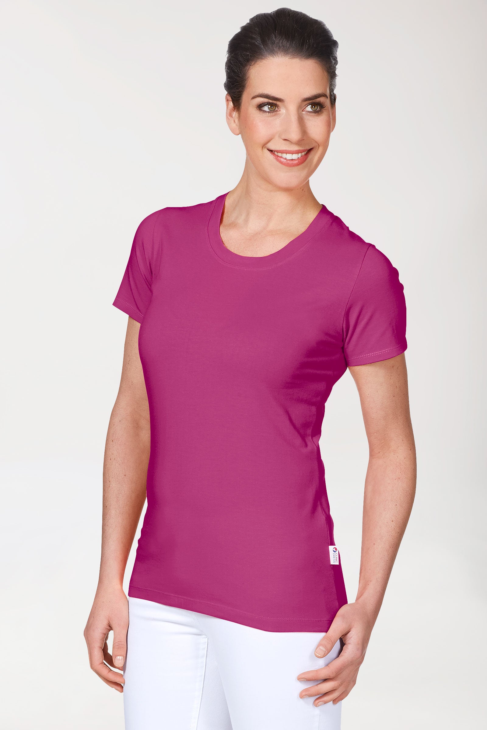 CORE shirt dames - ronde hals berry, Voorzijde view 