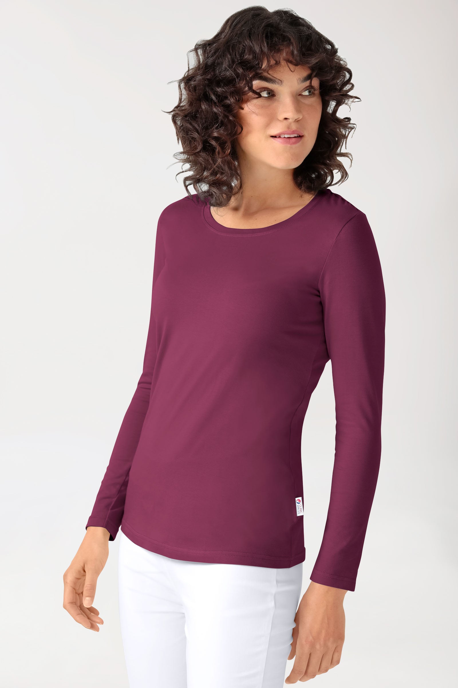 CORE shirt dames - 1/1 arm berry, Voorzijde view 