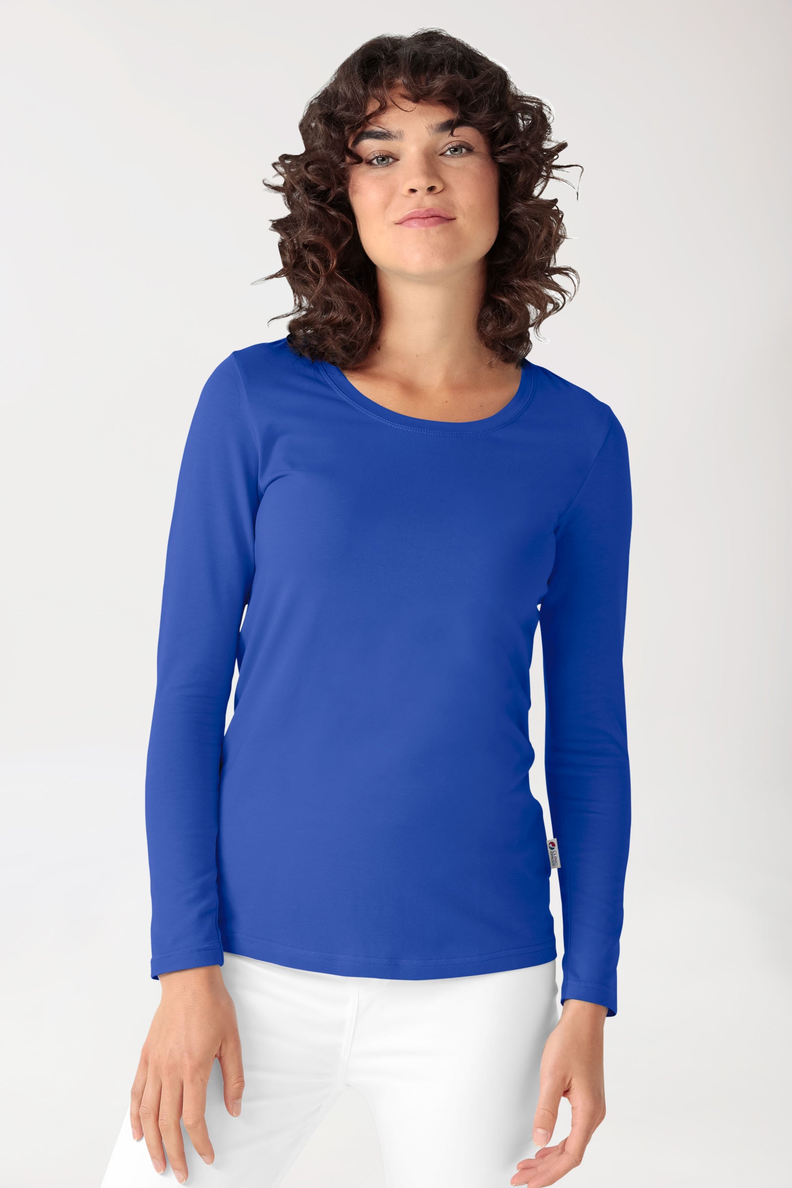 CORE shirt dames - 1/1 arm koningsblauw, Voorzijde view 