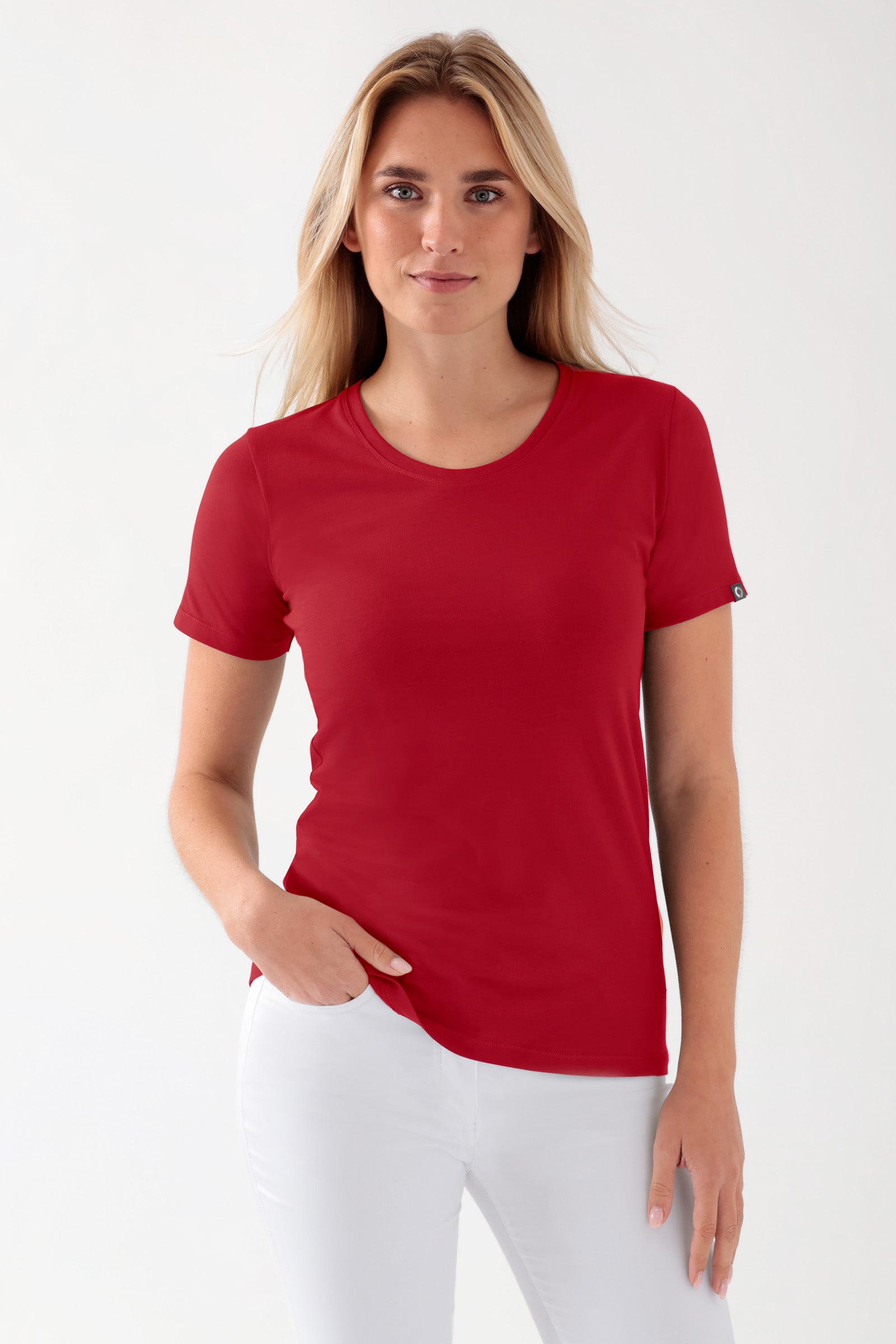 CORE shirt dames - ronde hals rood