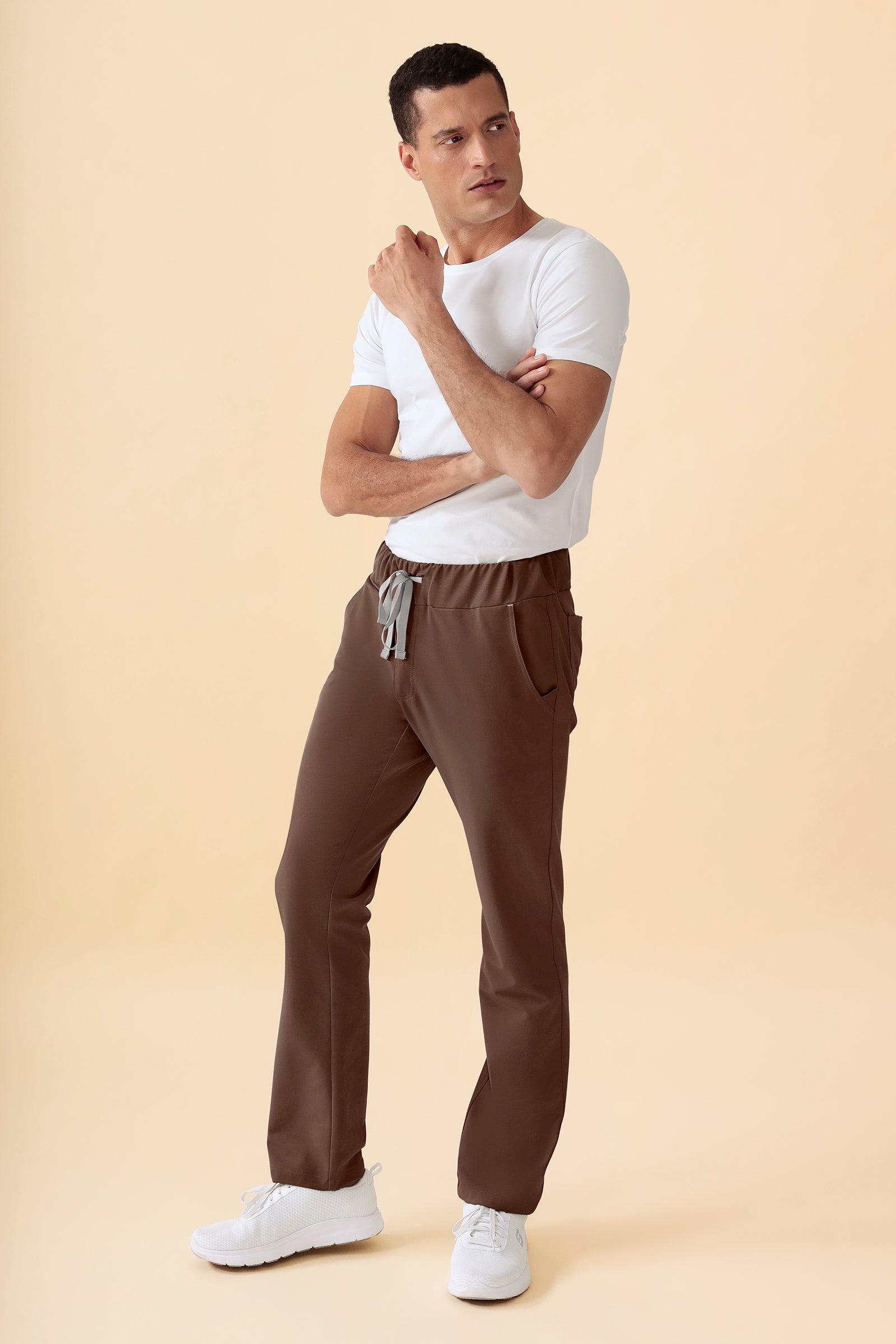 KAERE broek heren - zonder beenzak coffee