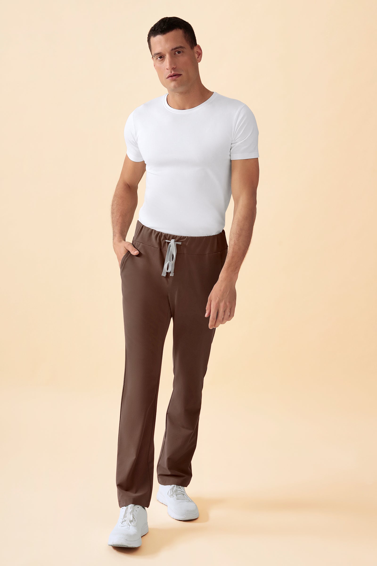 KAERE broek heren - zonder beenzak coffee