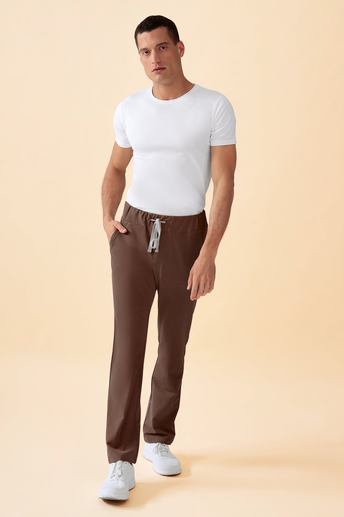 KAERE broek heren - zonder beenzak coffee