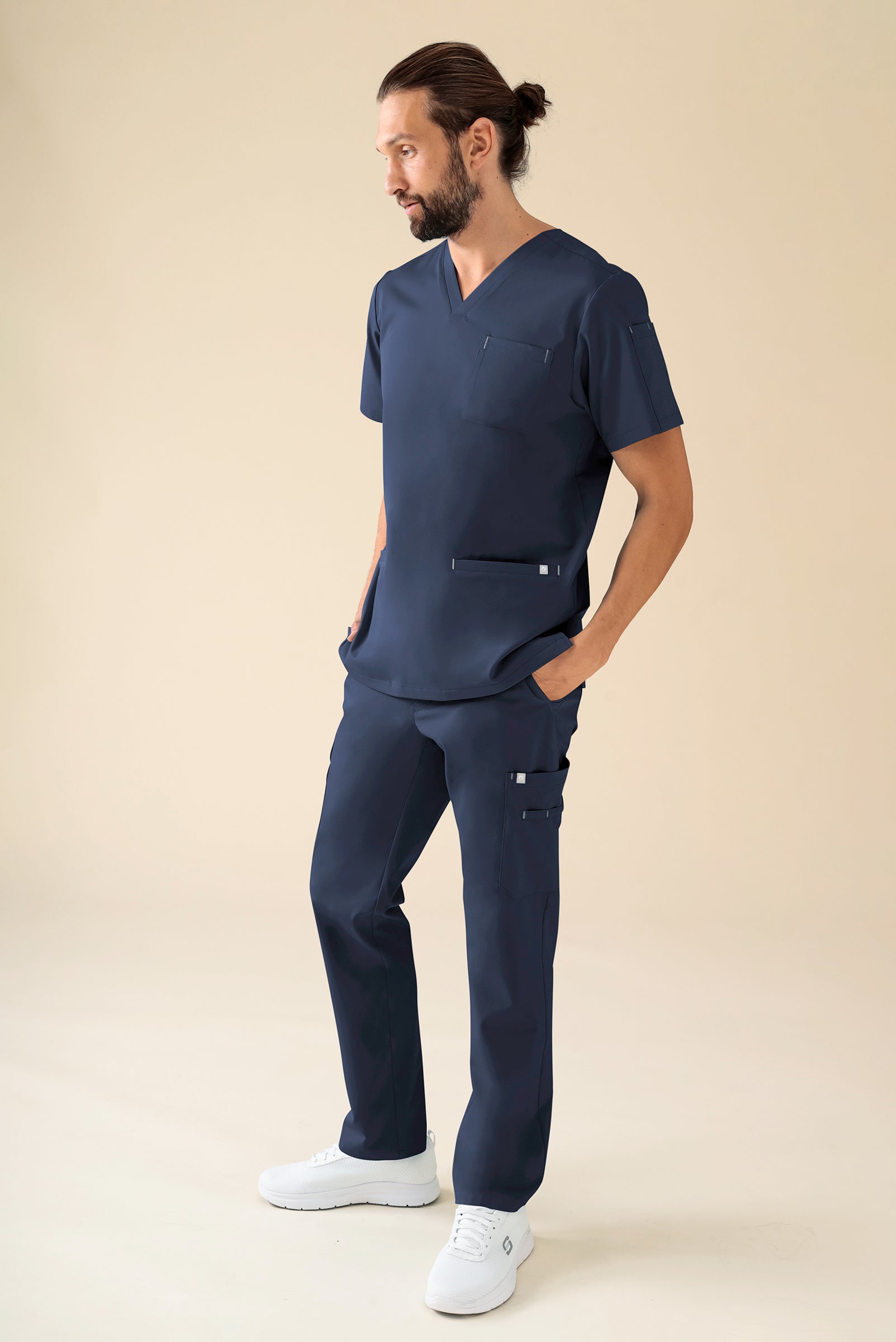 KAERE broek heren - met beenzak navy