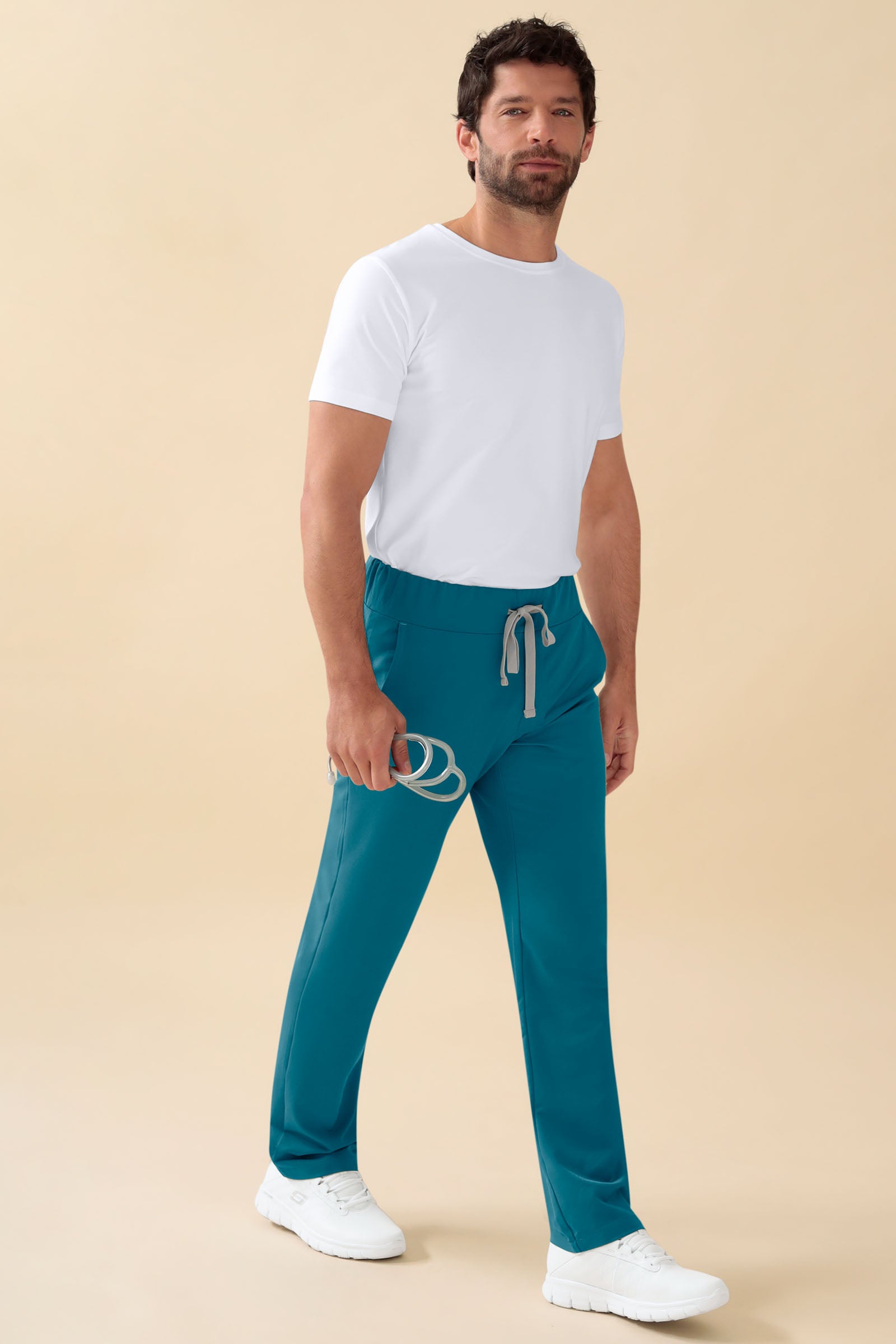 KAERE broek heren - korte maat zonder beenzak petrol