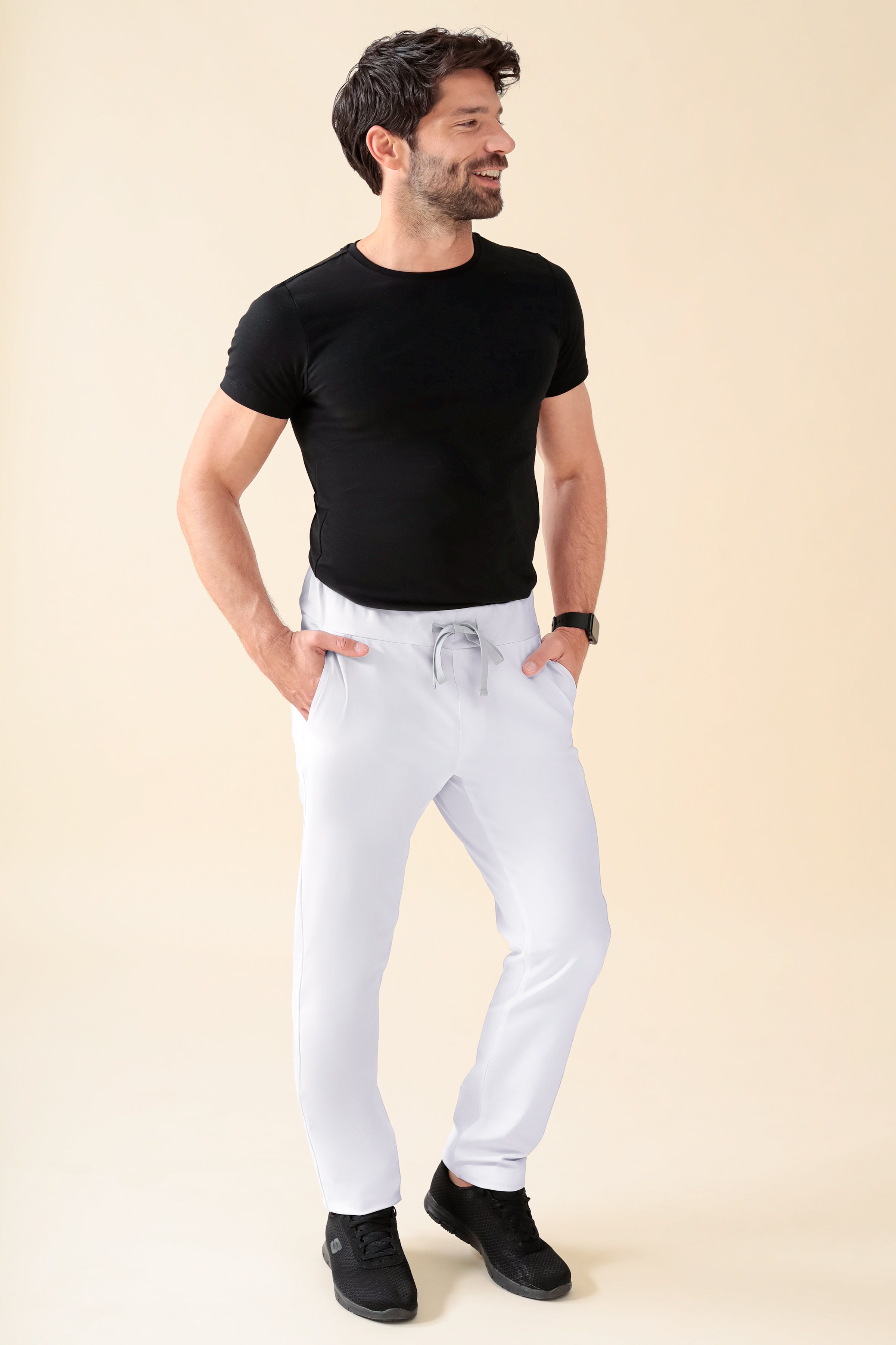 KAERE broek heren - korte maat zonder beenzak wit