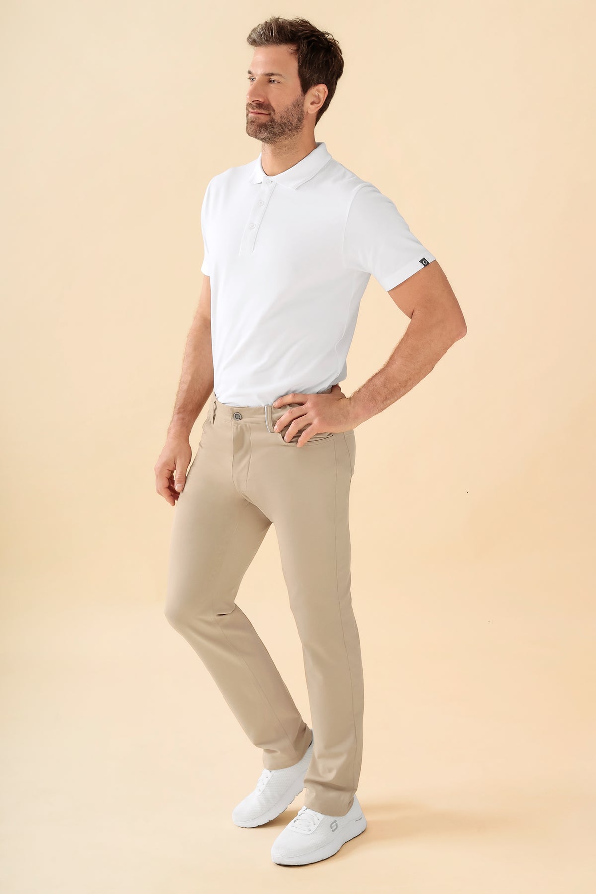 KAERE herenbroek - 5-pocket zand