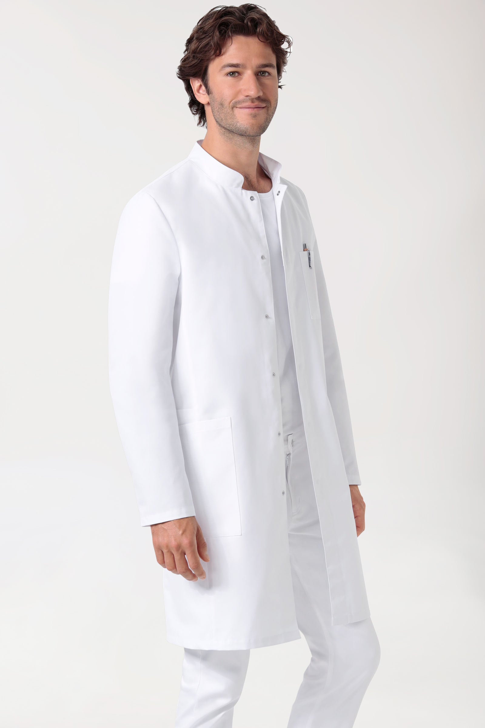 Jas heren-opstaande wit