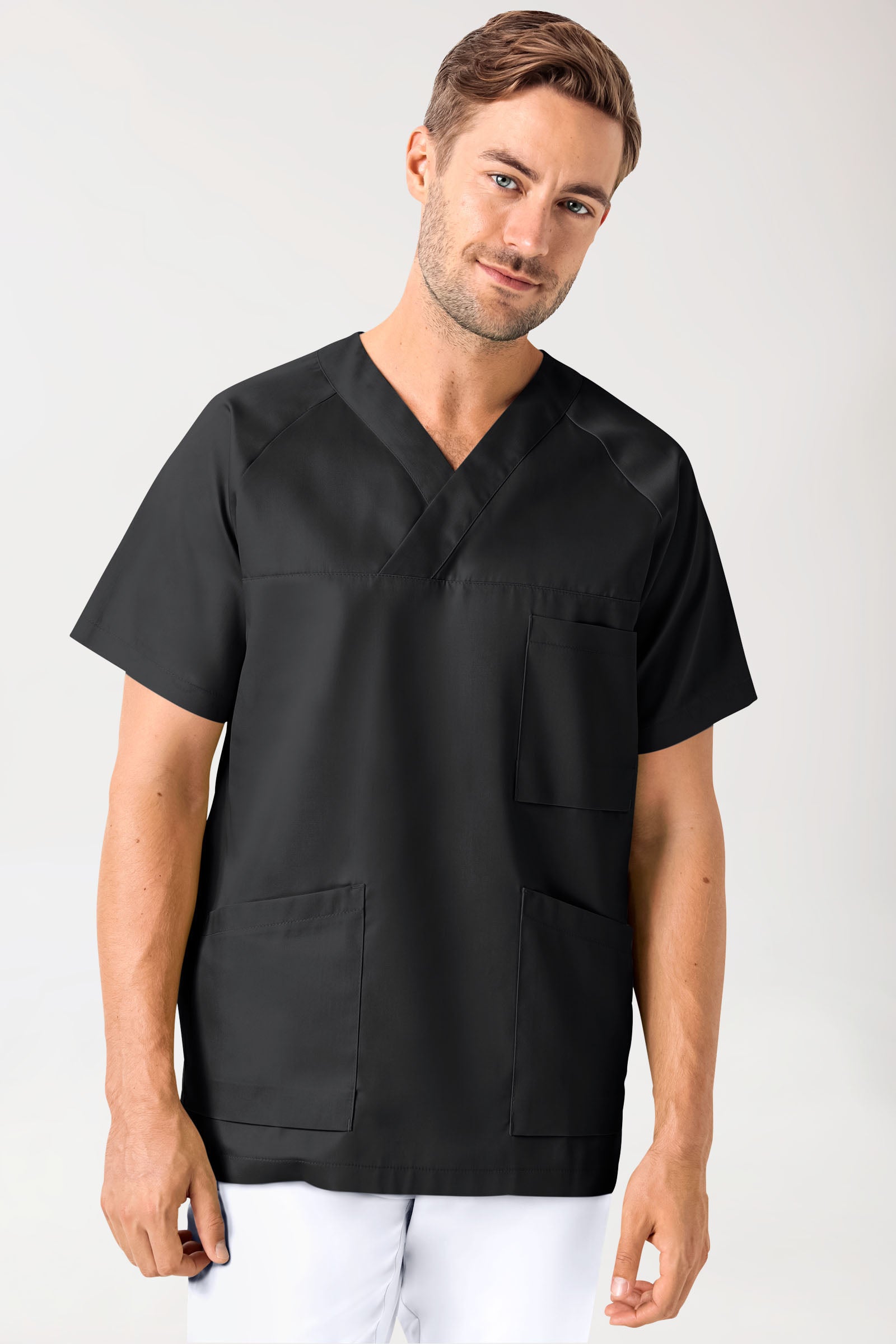 CORE oversteektuniek heren - V-hals zwart