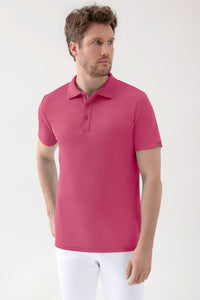 COMFY FLEX stretch shirt heren - polokraag oud rose