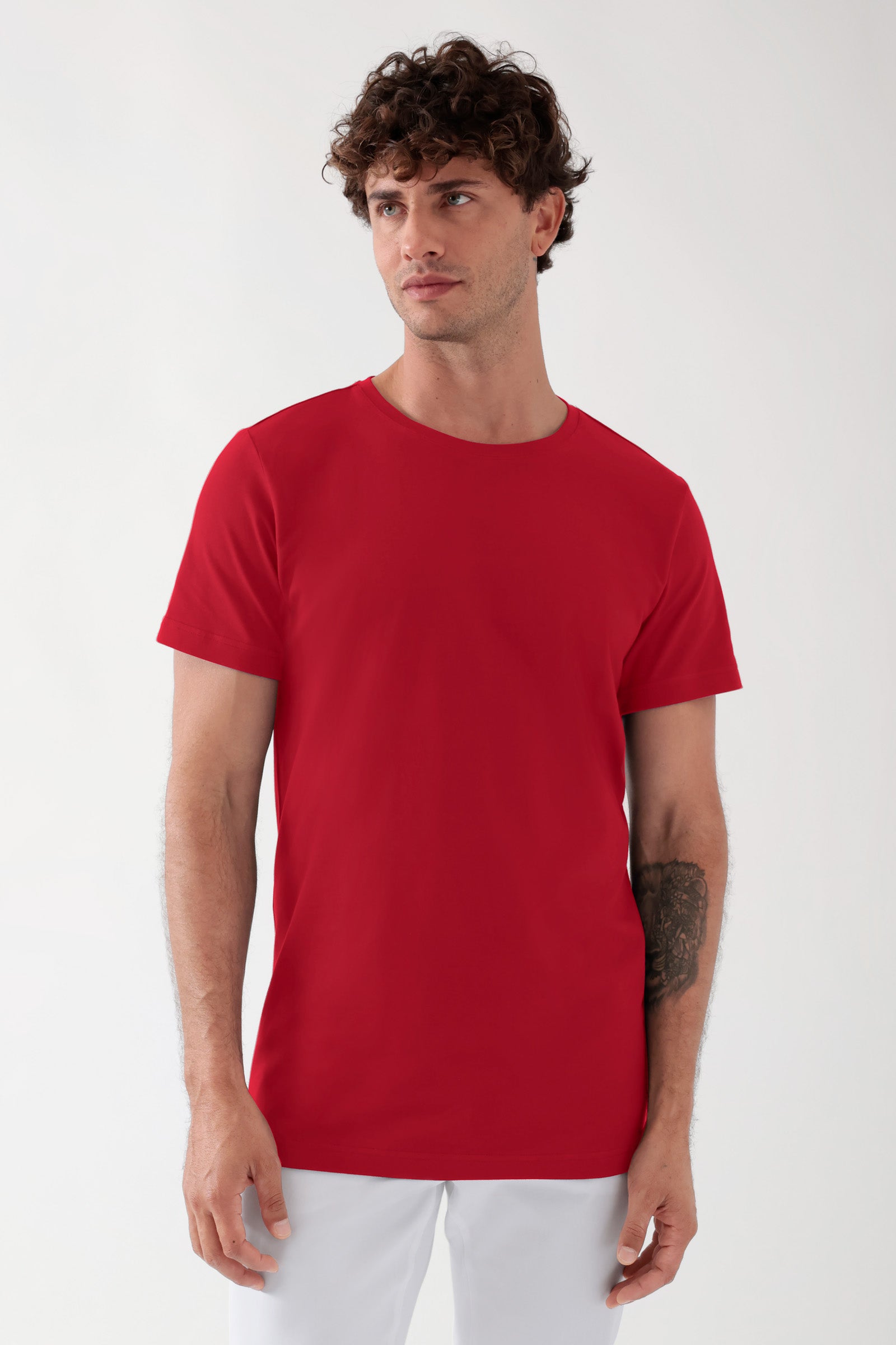 CORE shirt heren - ronde hals rood