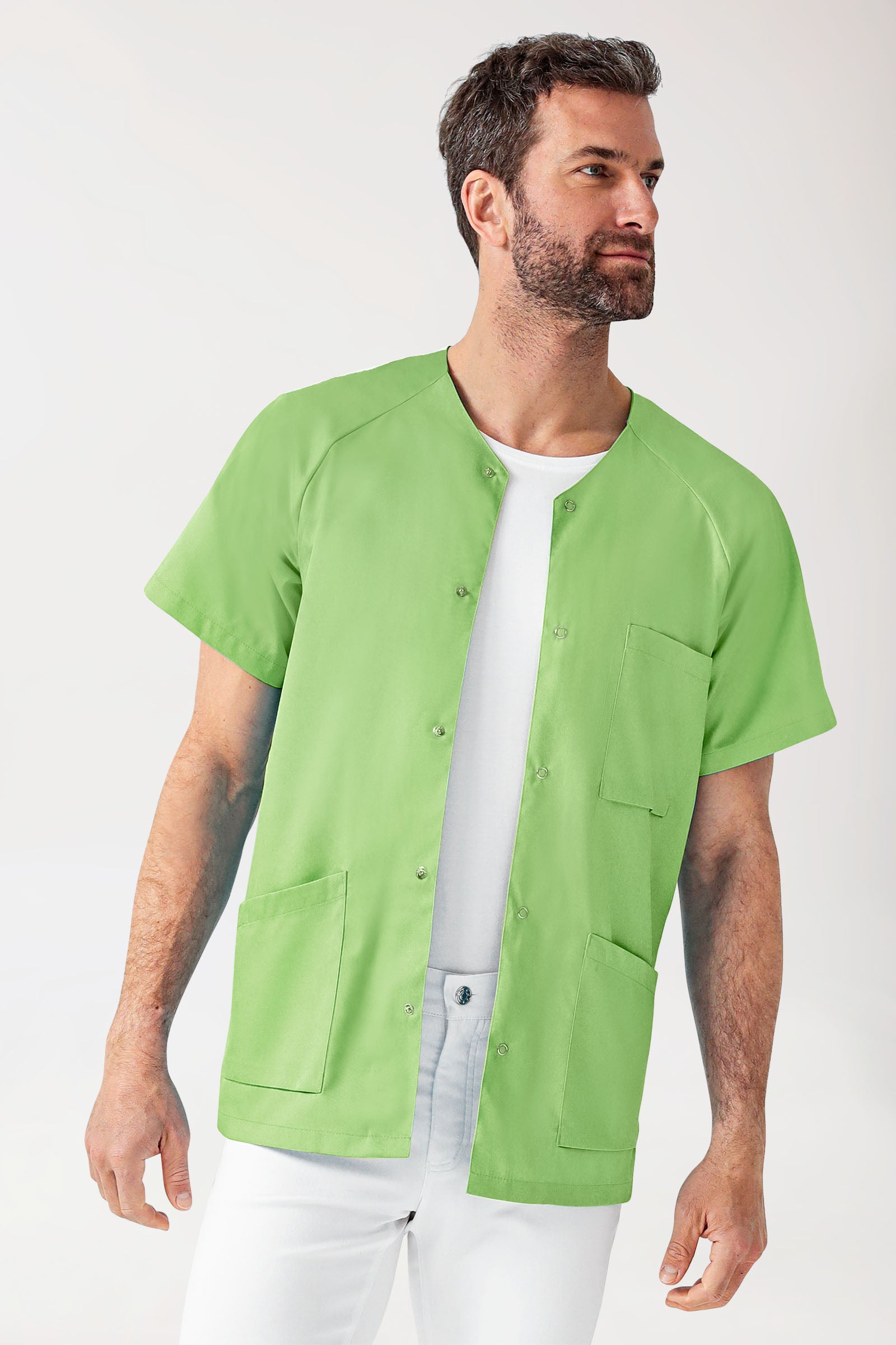 CORE tuniek heren - doorknoopsluiting appelgroen