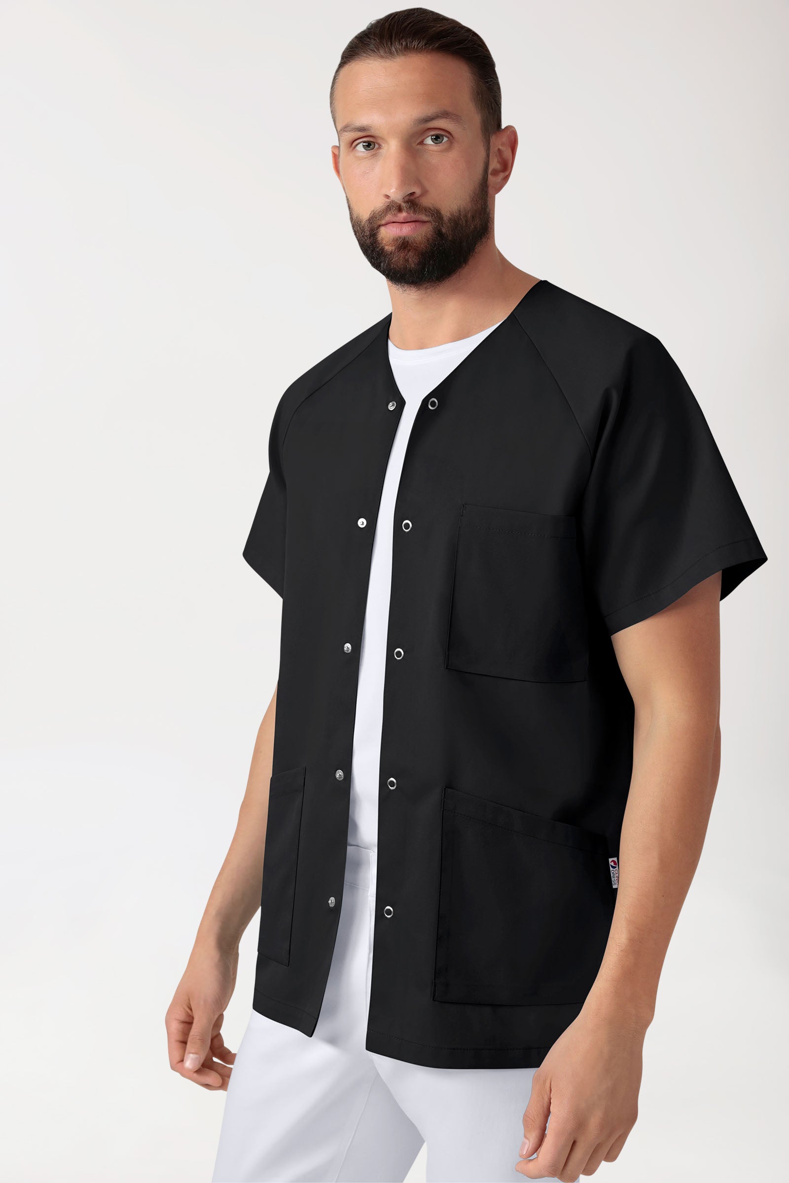 CORE tuniek heren - doorknoopsluiting zwart