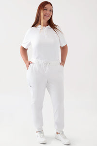 COMFY FLEX broek dames - jogpants wit