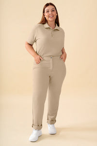 KAERE Damesbroek - 5-pocket zand