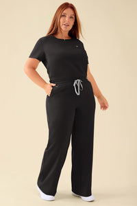 KAERE broek dames - wijd been zwart