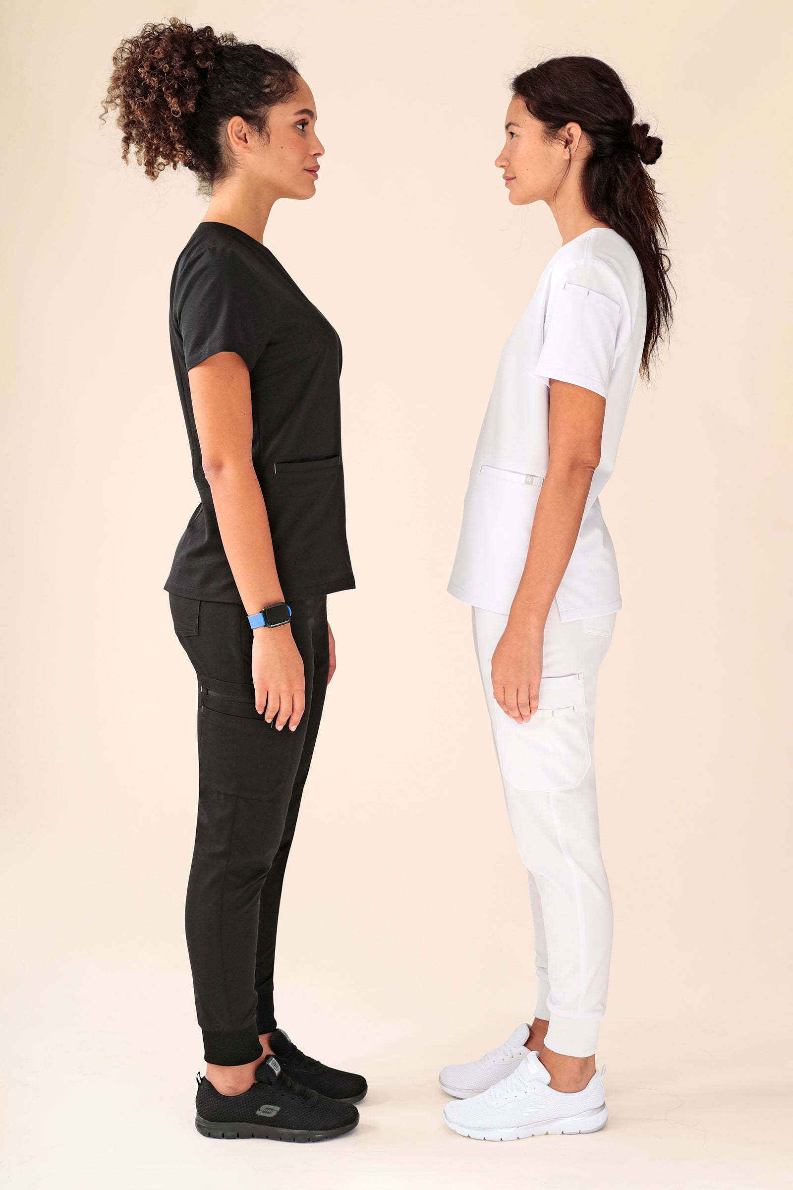 KAERE broek dames - zoom met elastische boord en beenzak zwart